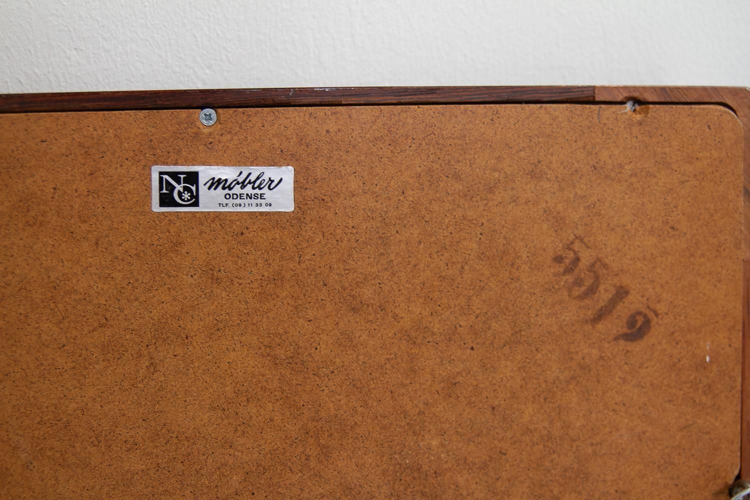 photo furniture Danish Modern Rosewood Mirrors By Niels Clausen For Nc Møbler, 1960s. Set Of 2.