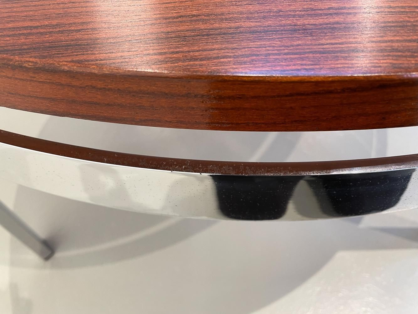 Danish Modern Round Rosewood And Marble Coffee Table By Bendixen Design, 1970s. photo buy