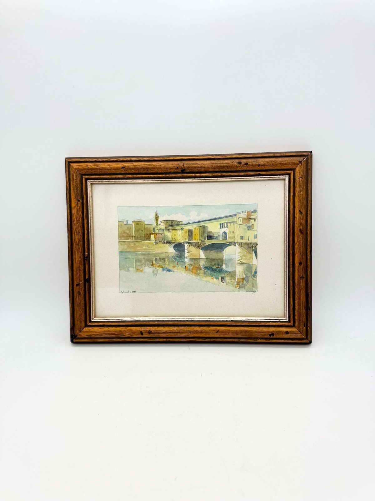 Original Watercolour Of Firenze, Ponte Vecchio Picture