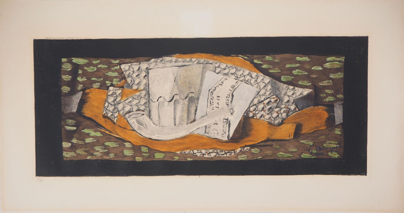 Georges Braque Still Life With Glass And Pipe   Original Etching (Catalog Orozco # Eas 781)1959 photo for sale