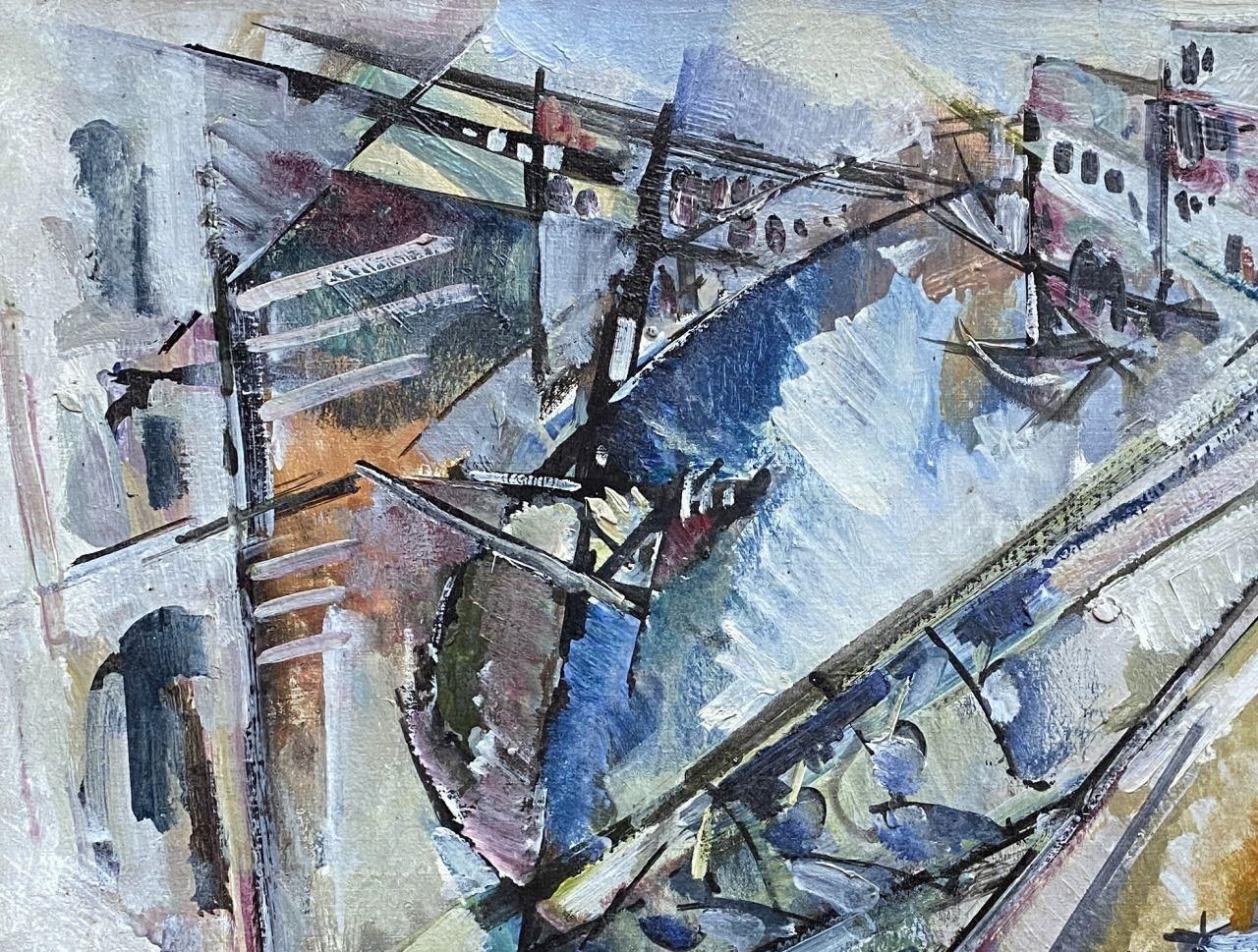 Roger Lersy Grand Canal Of Venice   Original Oil On Canvas Hand Signed 1963 photo Art