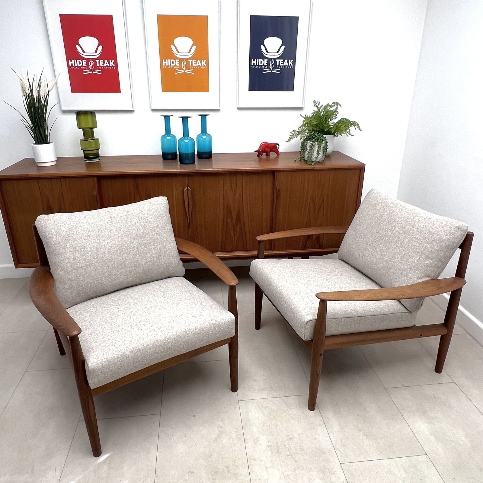 Danish Lounge Chairs By Grete Jalk photo for sale