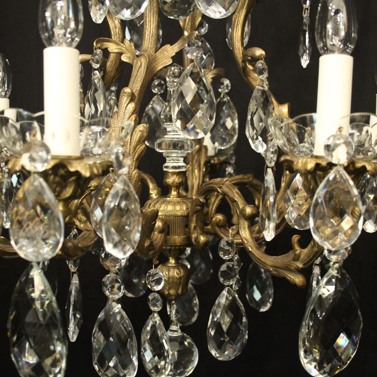 French Bronze 8 Light Antique Chandelier photo buy