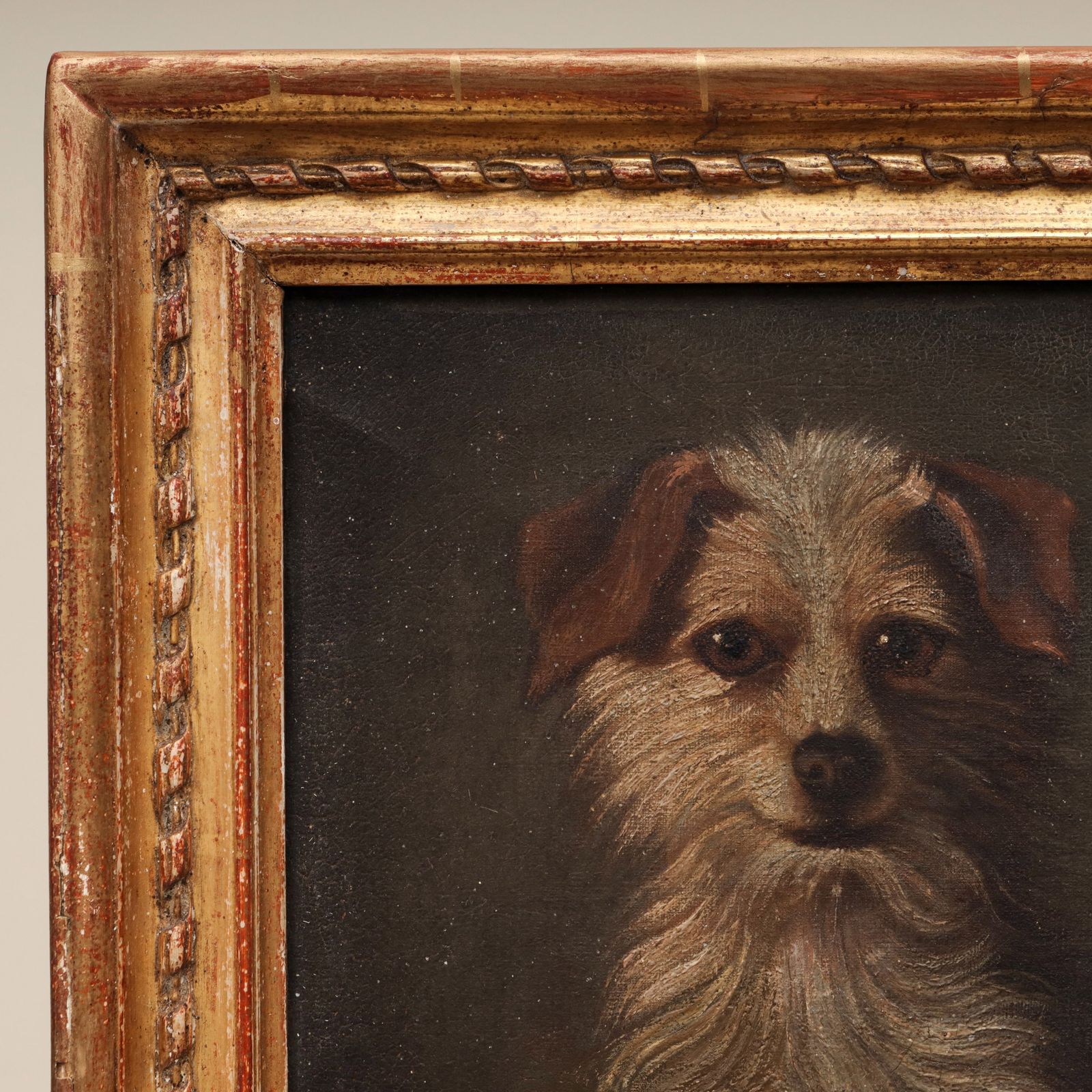 A 19th Century Painting Of A Dog photo furniture