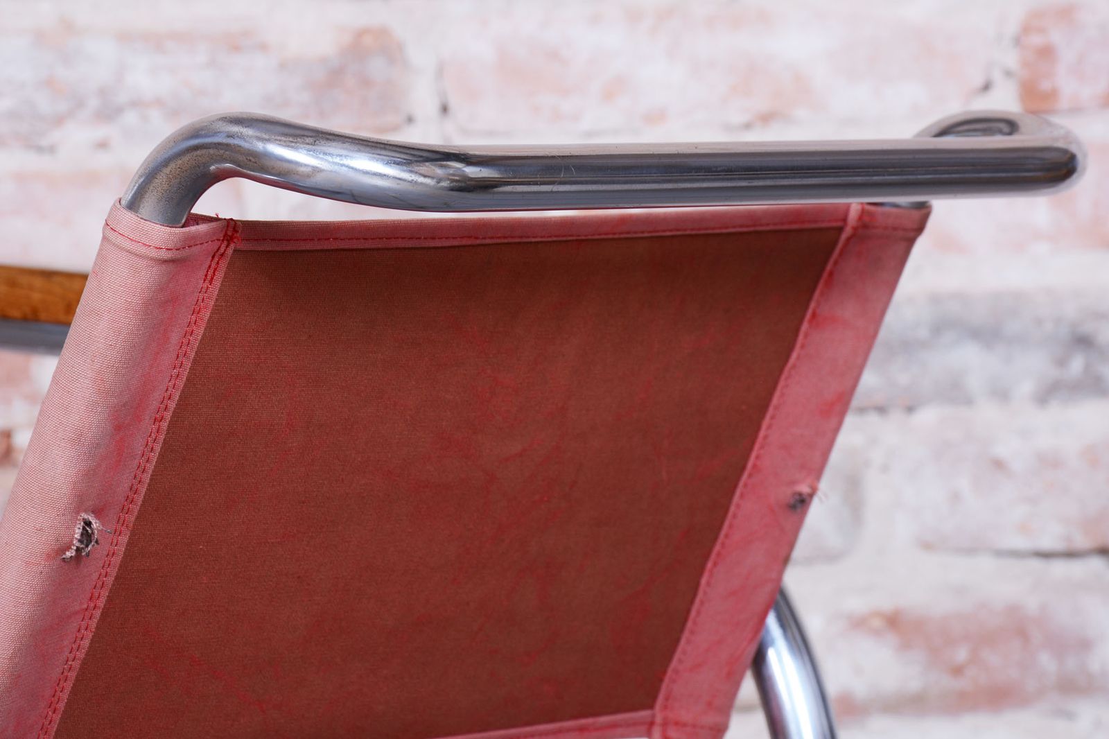 photo furniture Original Bauhaus Chair, By J. Halabala, Up Zavody, Beech, Chrome, Czech, 1930s