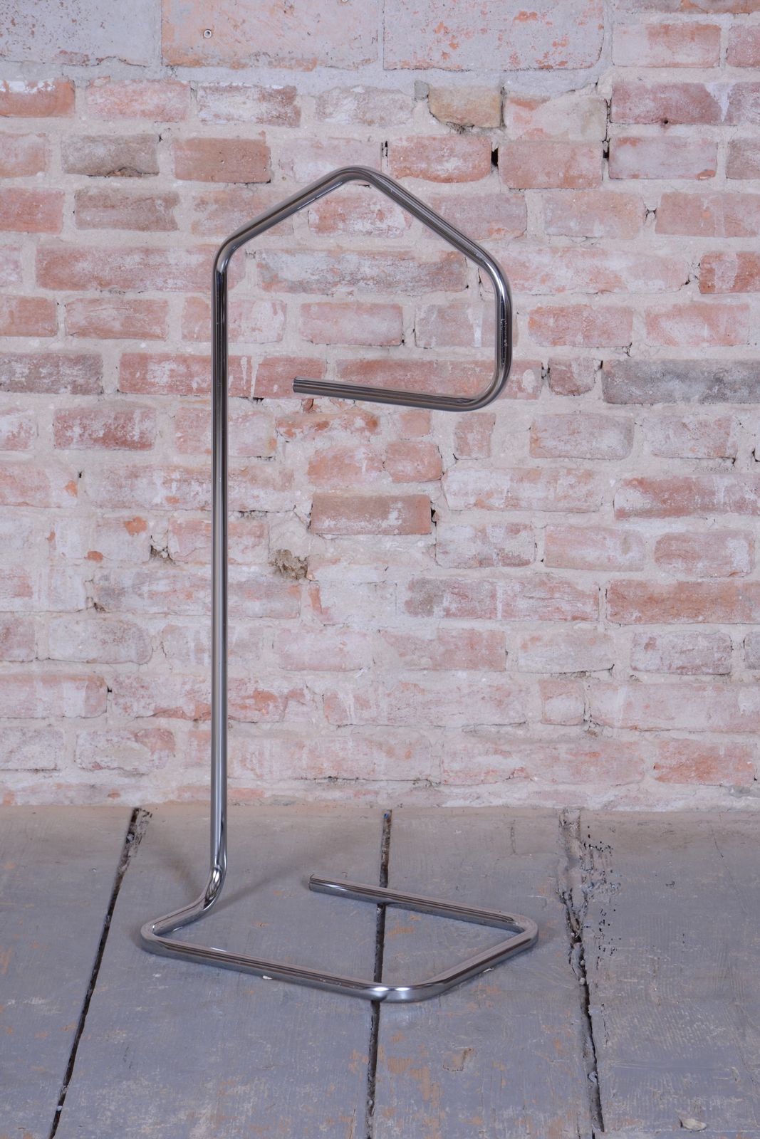 Restored Bauhaus Clothes Valet, Chrome Plated Steel, Czech, 1930s photo for sale