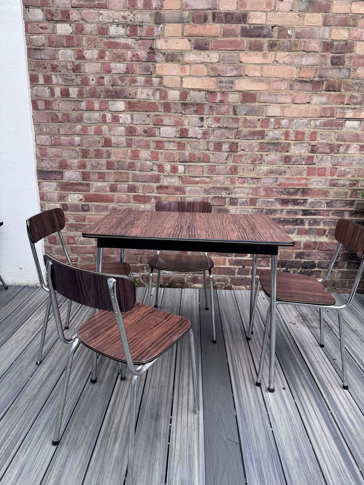 1960's Vintage Tavo Table And Four Chairs   Made In Belguim photo for sale