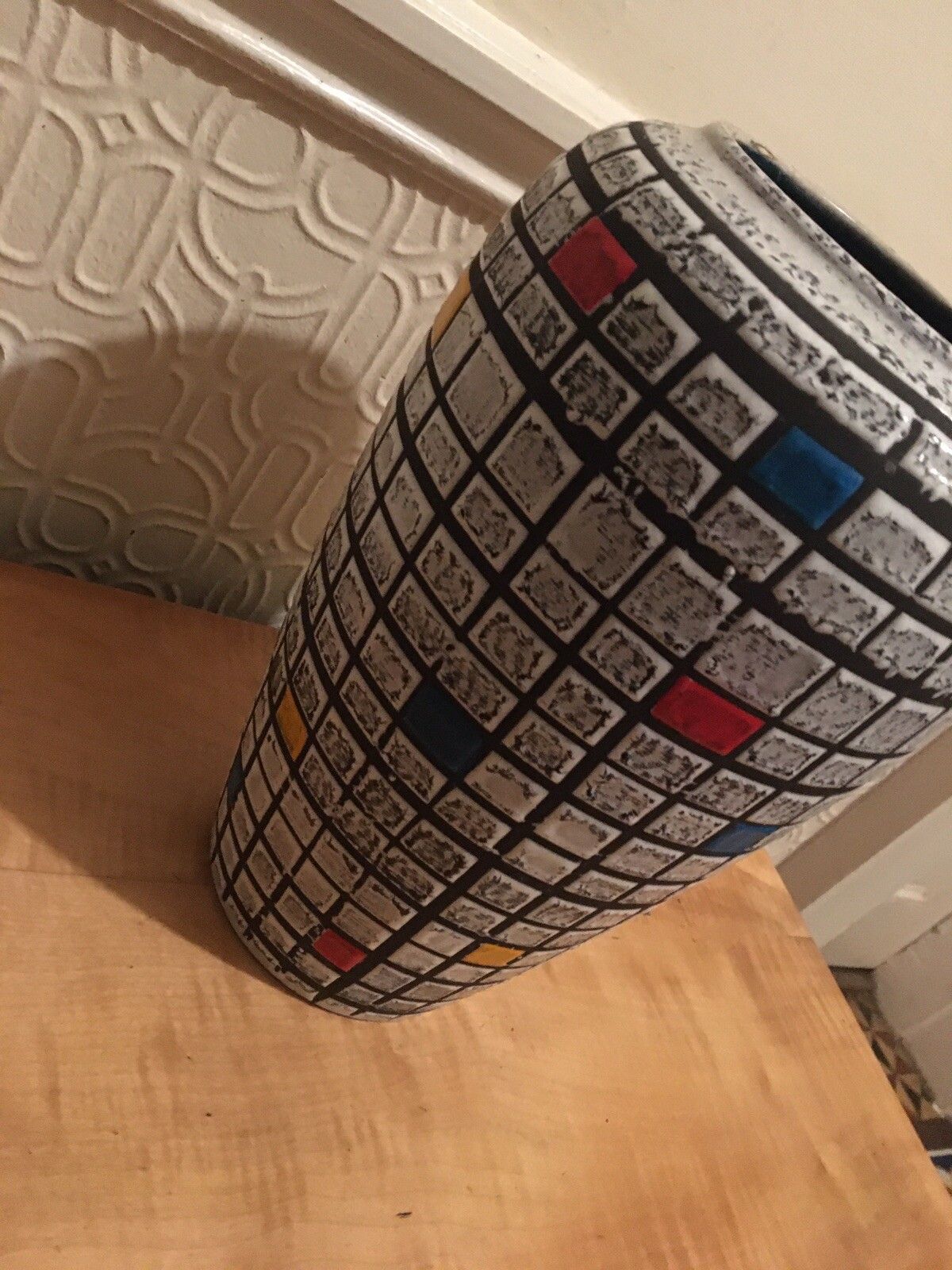 Large Mid Century Modernist Vase West German Studio Pottery 12” photo buy