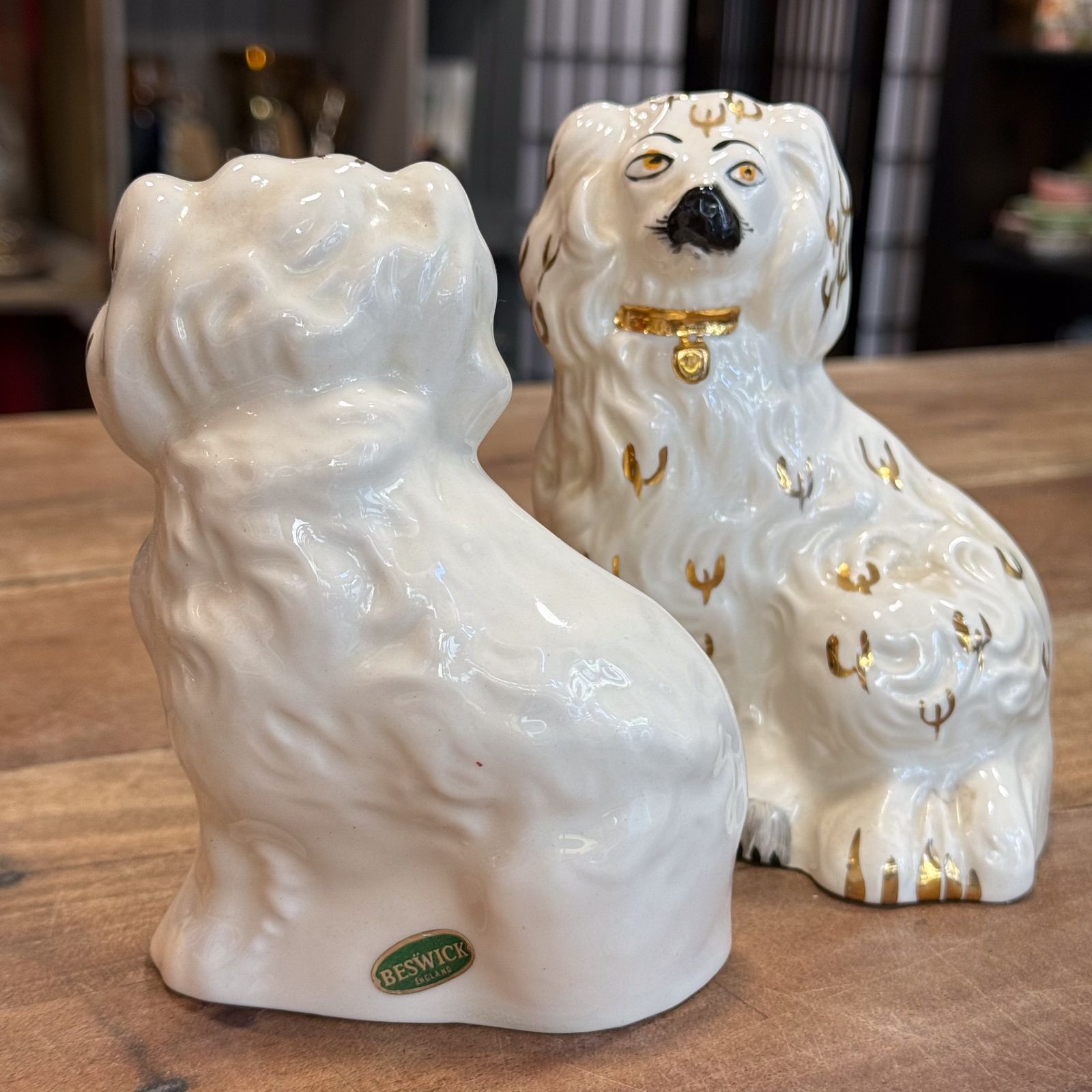 Beswick Pair Of 14cm X 10cm King Charles Spaniel Wally Dugs photo vinterior