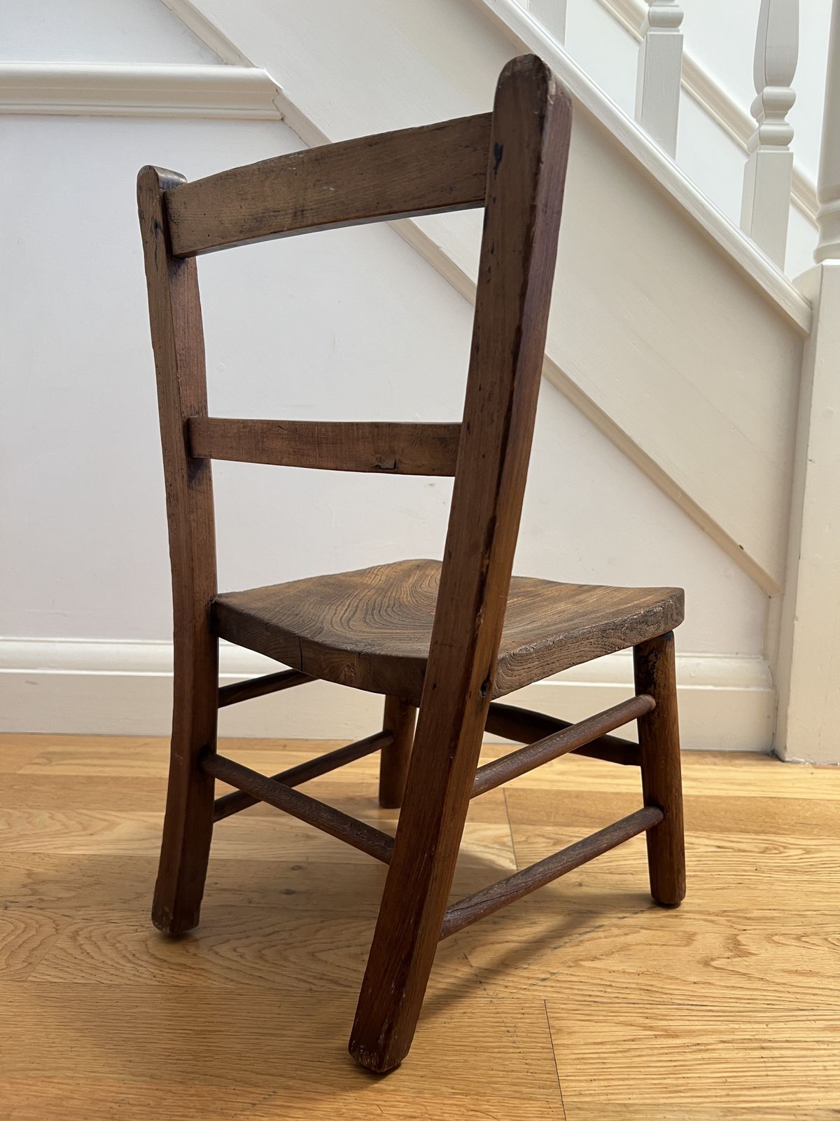 Vintage Solid Wooden Children's Chair   Mini Child's Chair photo Furniture