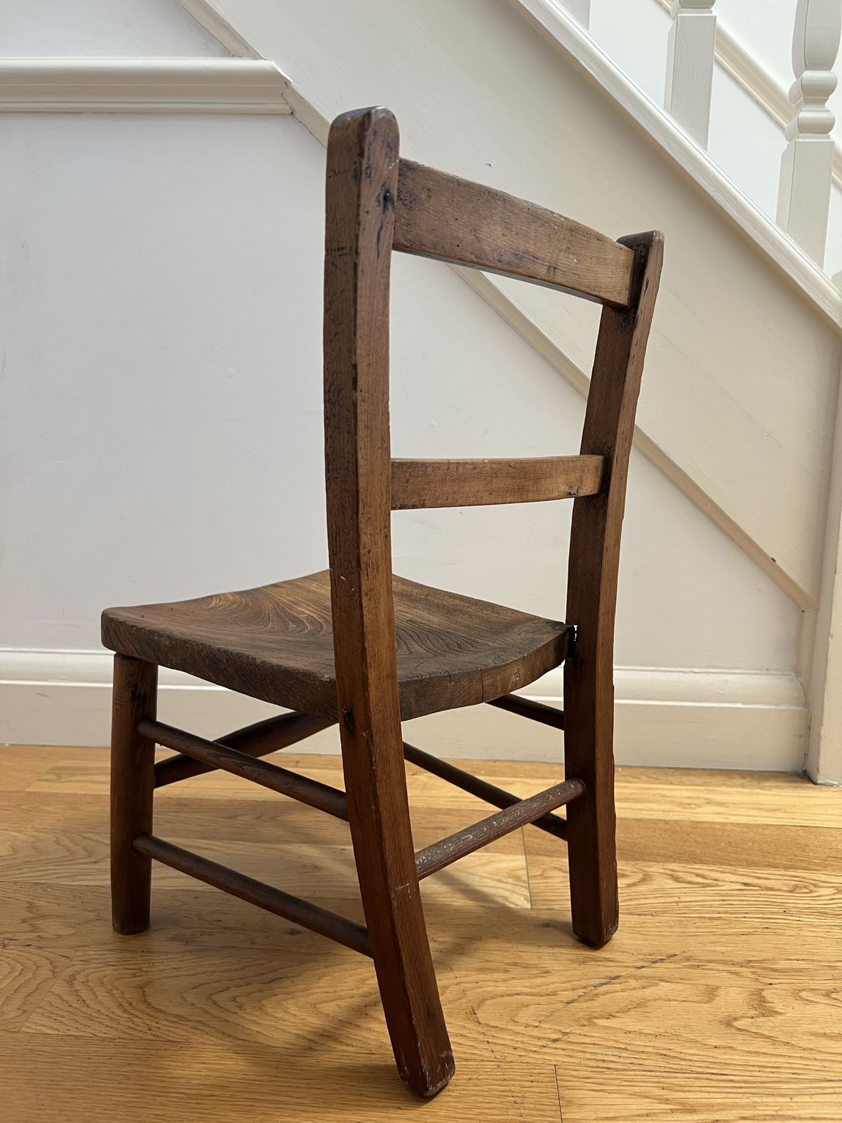 Vintage Solid Wooden Children's Chair   Mini Child's Chair photo vinterior