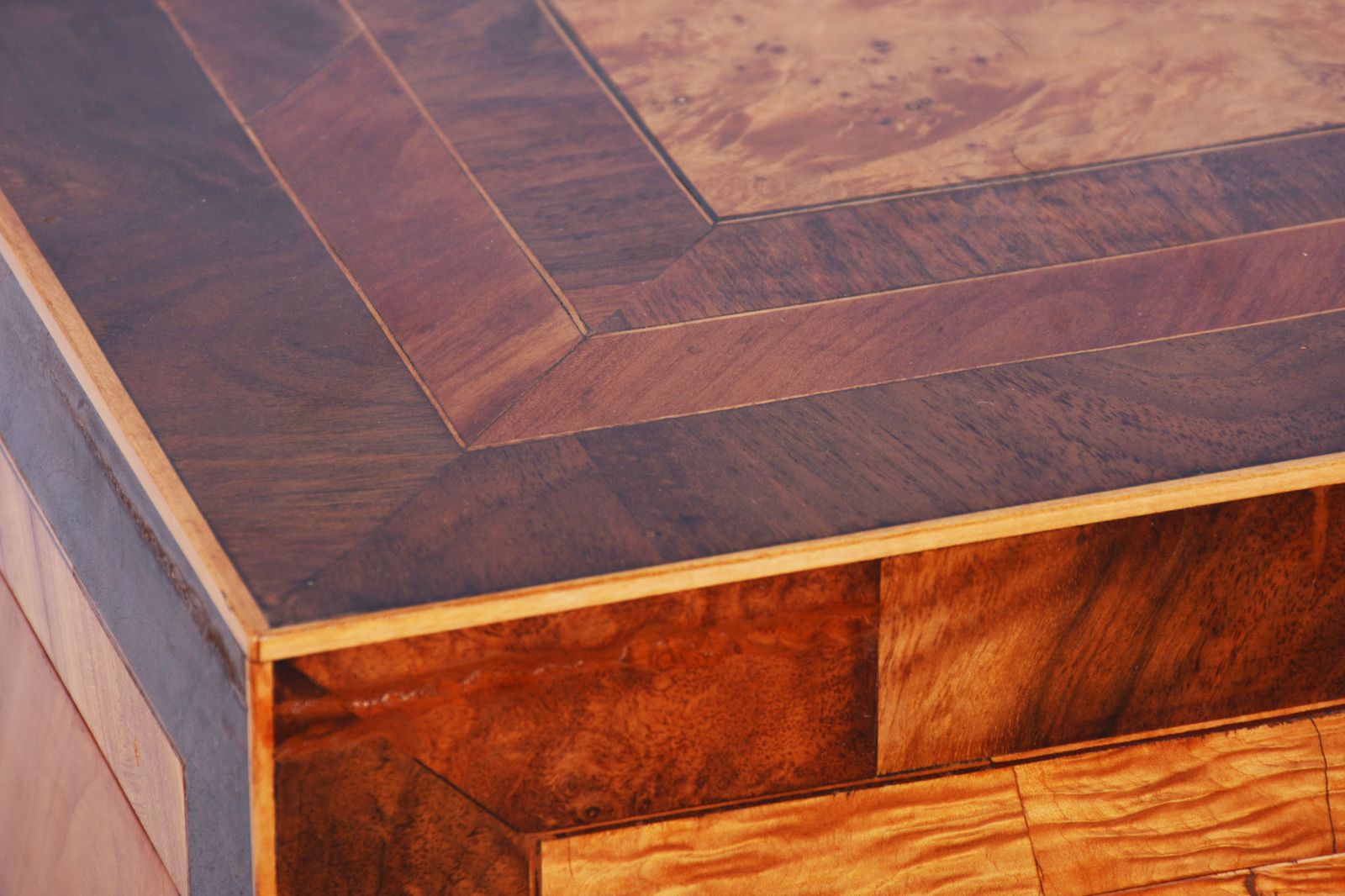 Restored Biedermeier Jewelry Box, Ash, Maple, Spruce, Walnut, Czech, 1820s photo vinterior