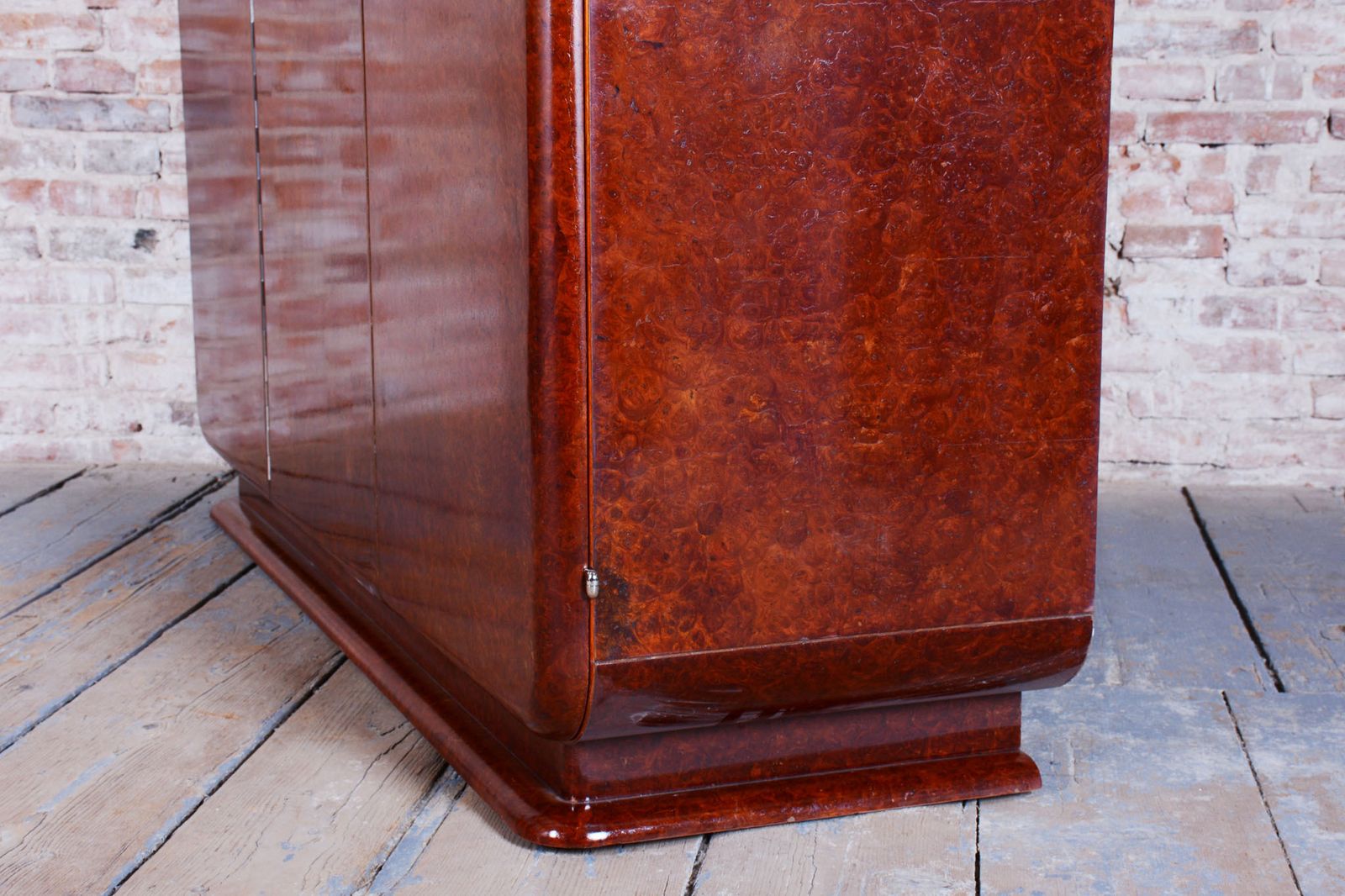 Restored Art Deco Wardrobe, By J. Halabala, Up Zavody, Mahogany, Czech, 1920s photo vinterior