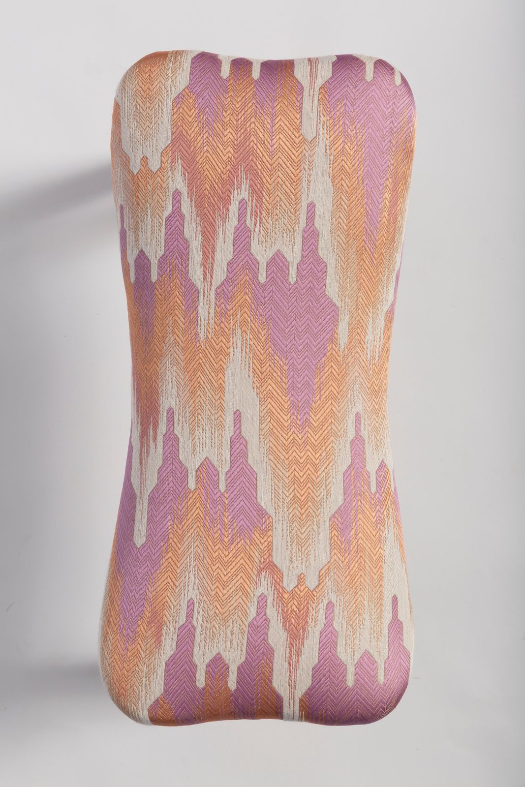 Mini Butterfly Stool, Pink Fandango Jacquard, Dark Wood, Europe 1960s photo vinterior