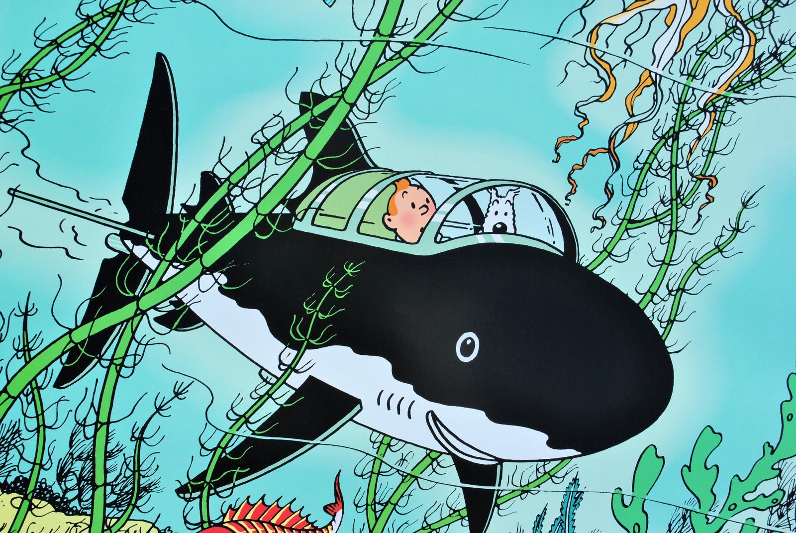 Hergetintin : Red Rackham's Treasure    Official Print (Tintin Museum)2024 photo 128.0