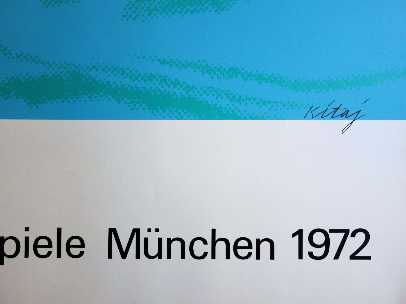 Ronald Brooks Kitajswimmer   Screenprint (Olympic Games Munich 1972)1972 photo furniture