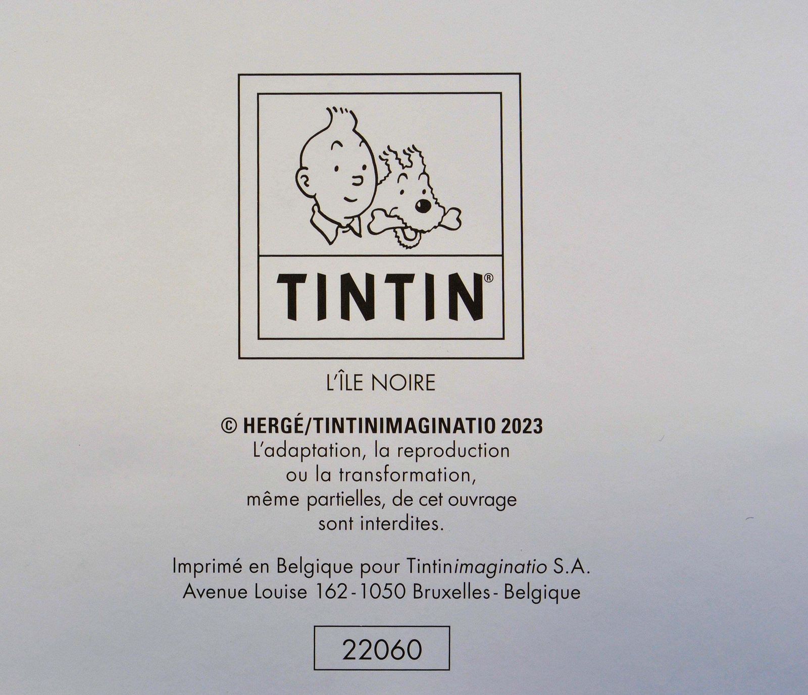 Hergetintin : The Black Island   Official Print (Tintin Museum)2024 photo Art