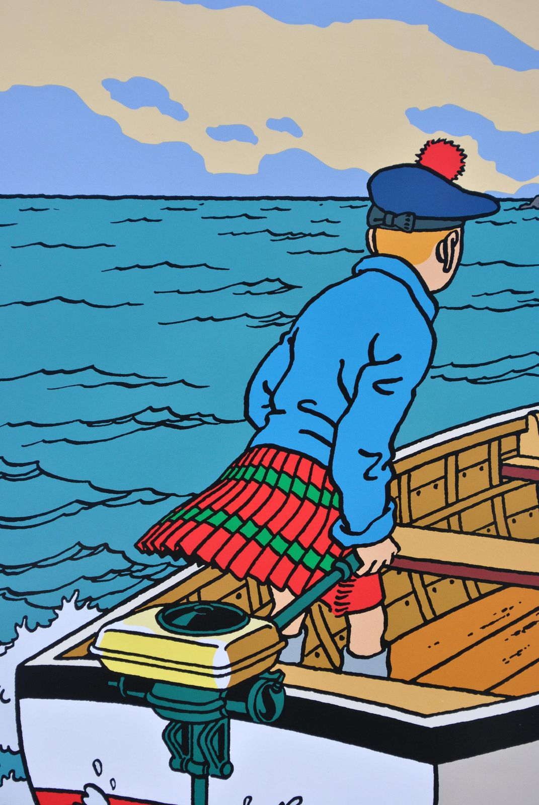 Hergetintin : The Black Island   Official Print (Tintin Museum)2024 photo vintage