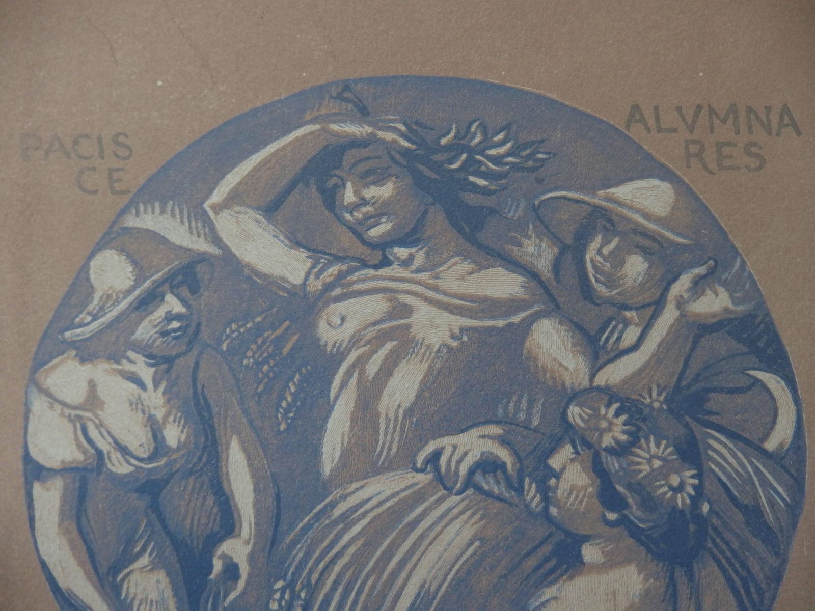 Maurice Denispeace And Ceres   Original Woodcut   19621932 photo Art