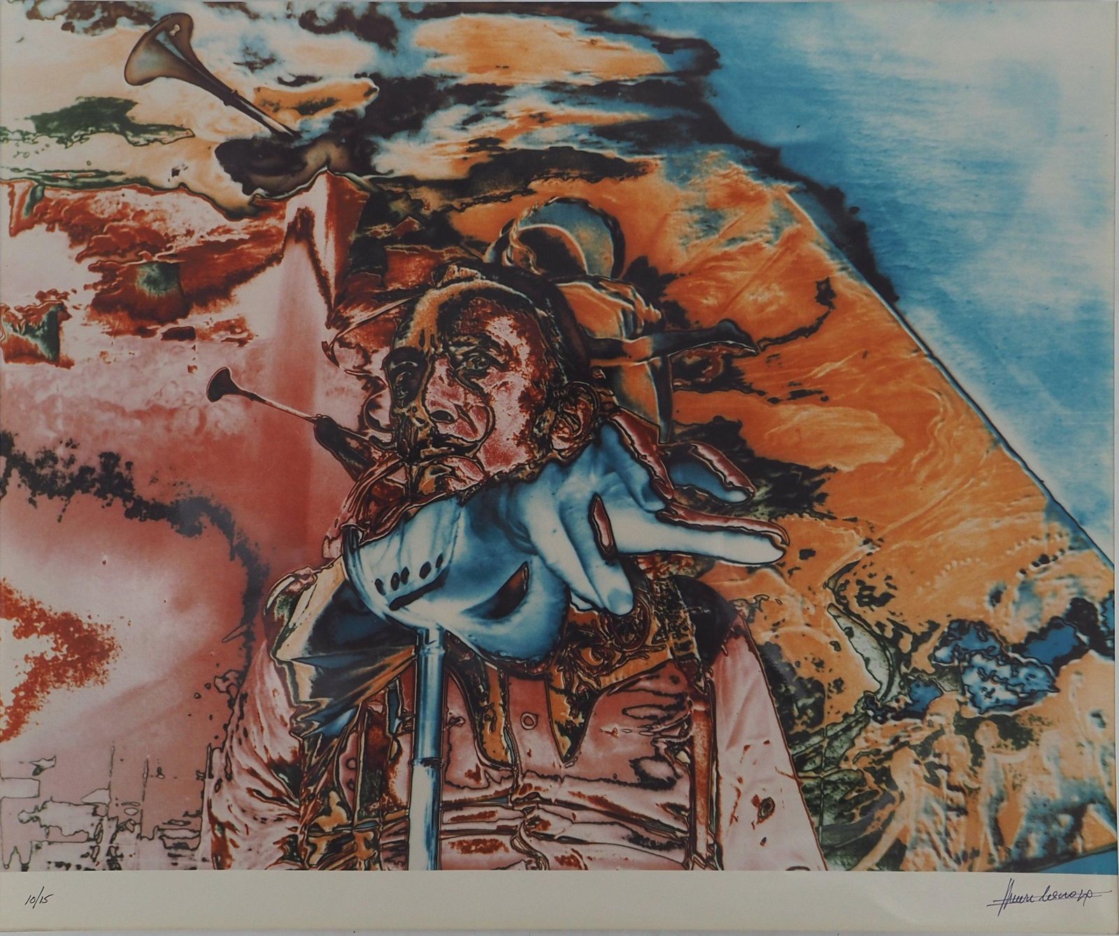 Marc Lacroixpsychedelic And Surrealist Dali   Original Gelatin Silver Photography, Signed1971