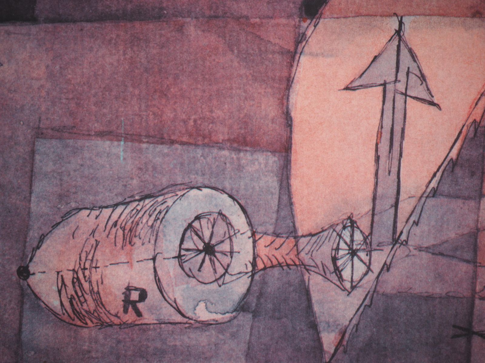 (After) Paul Kleeanalysis Of Various Evils   Lithograph And Stencil1964 photo vinterior