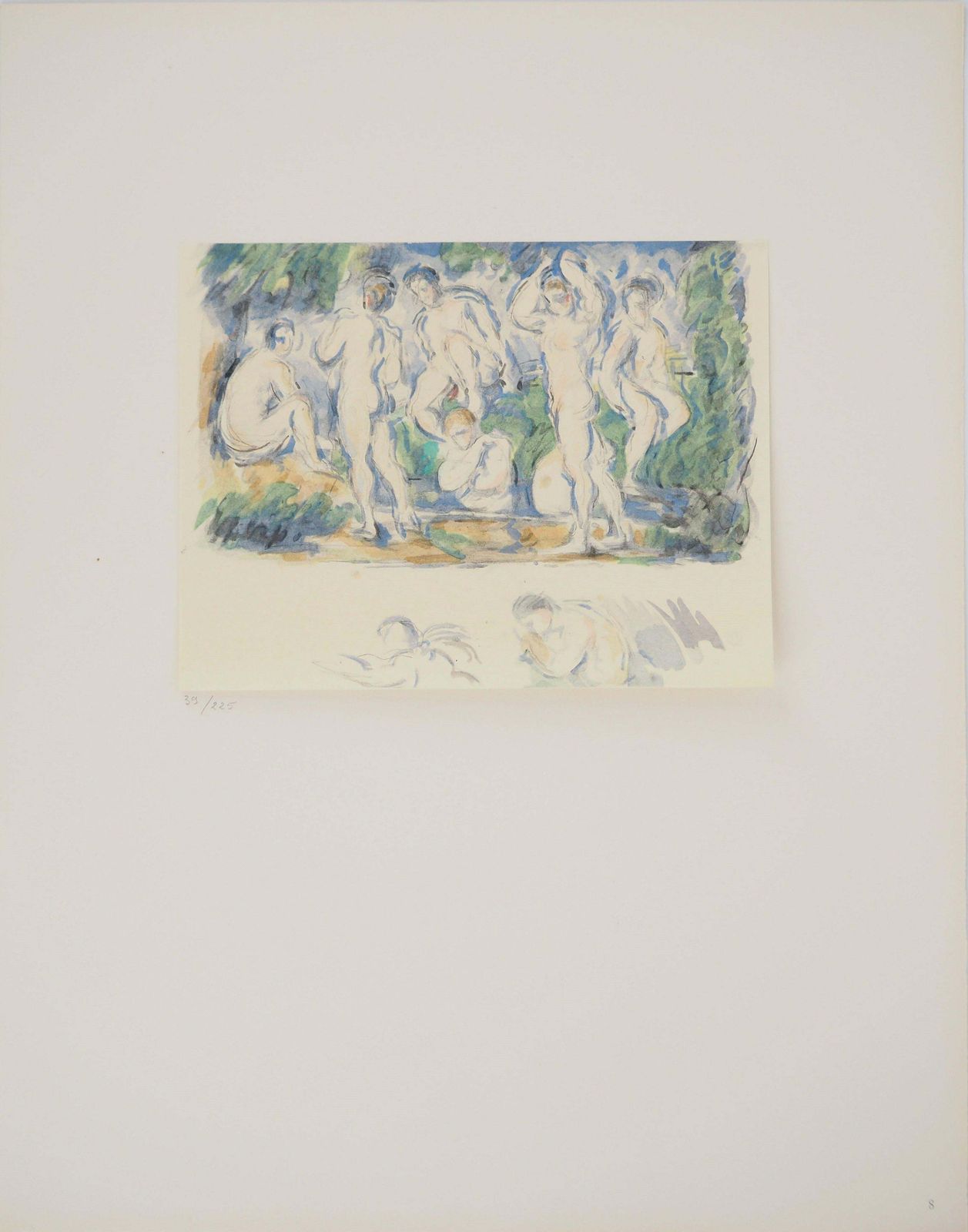 The Bathers In Provence   Lithograph, 19711971 photo furniture