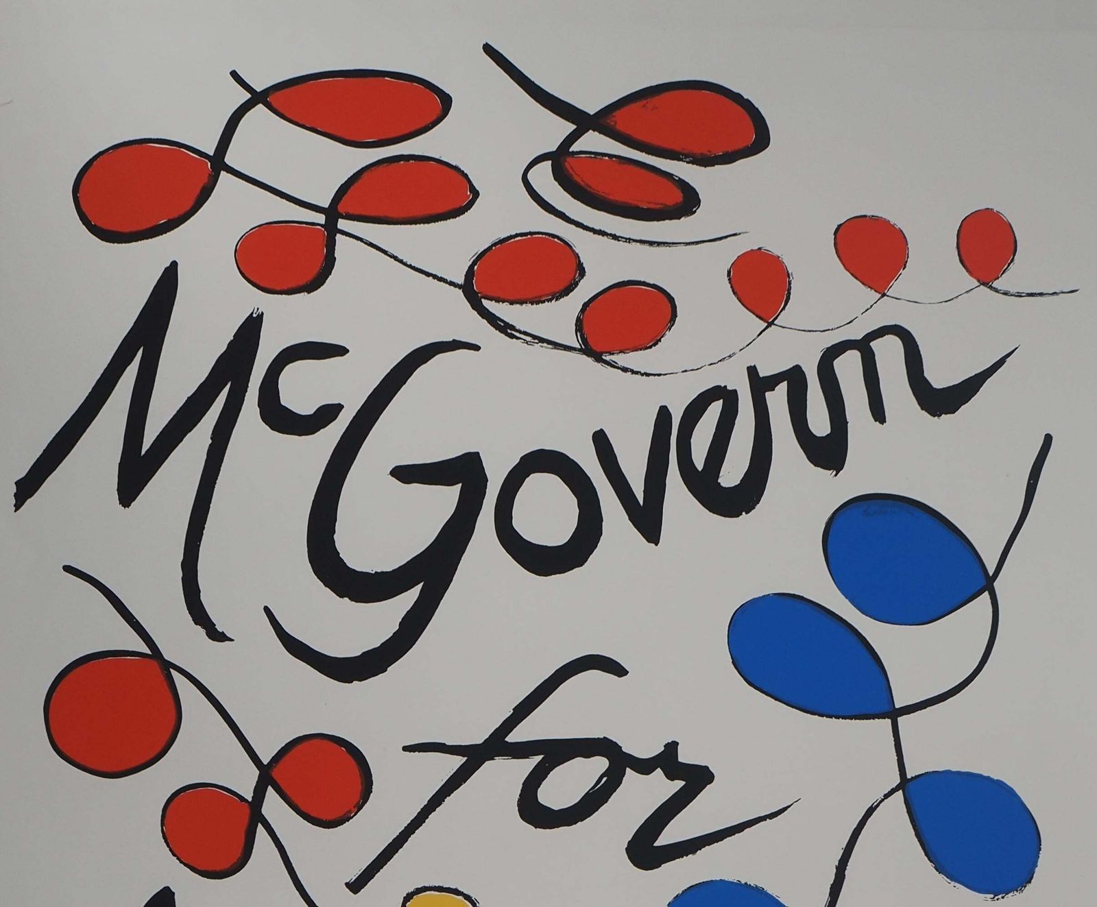 Alexander Calderusa : Mcgovern For Mcgovernment   Original Screen Print Handsigned1972 photo Art