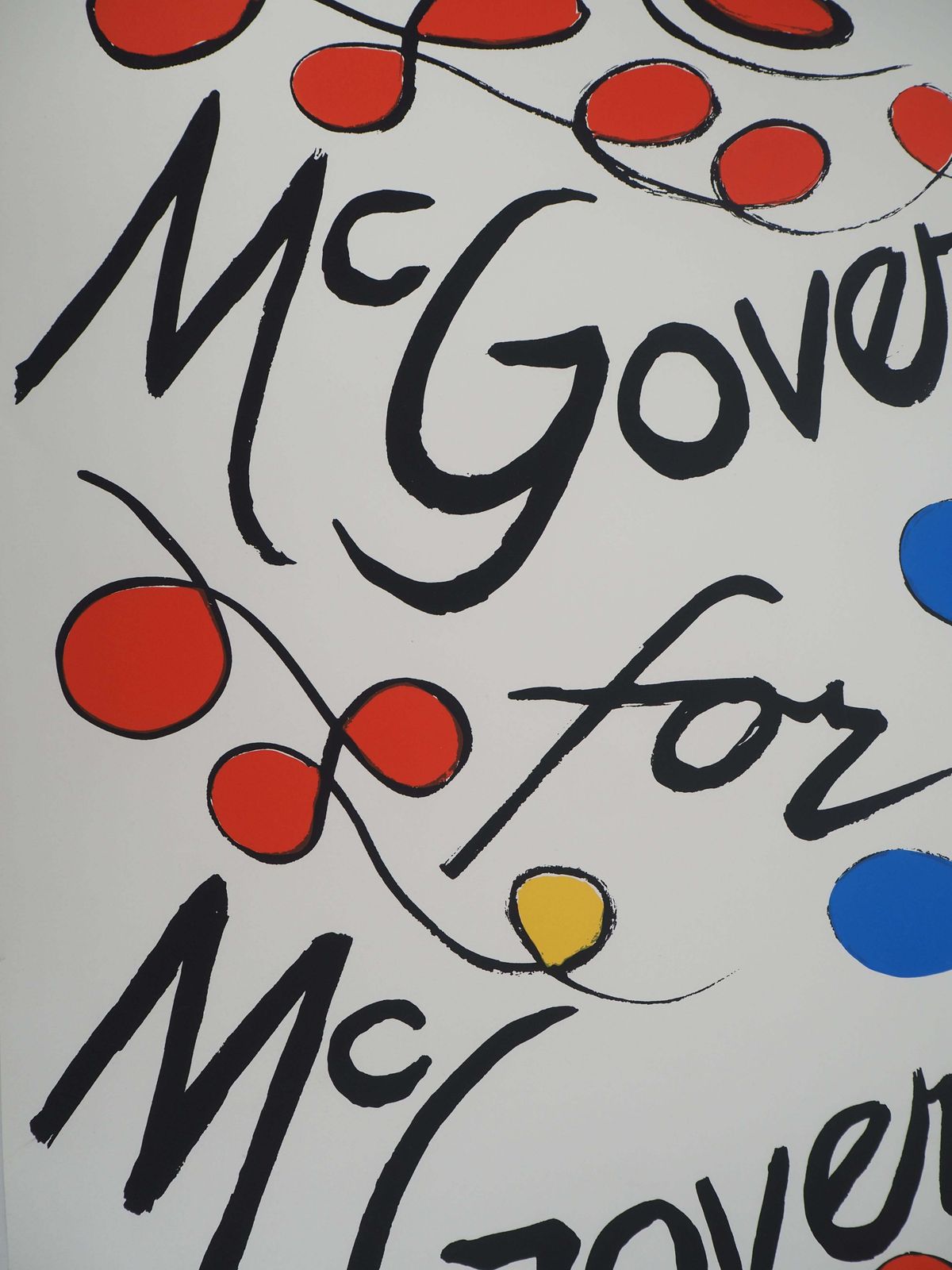 Alexander Calderusa : Mcgovern For Mcgovernment   Original Screen Print Handsigned1972 photo 2048.0