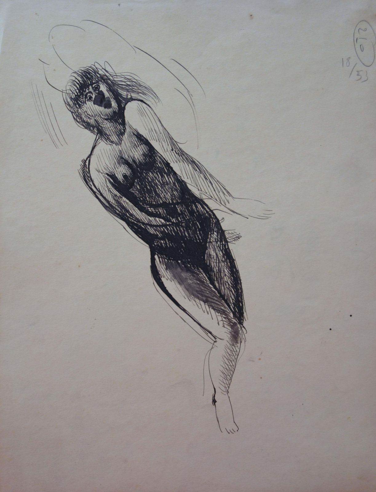 Edouard Goergnude And Portrait Sketches   Original Signed Drawing photo vinterior