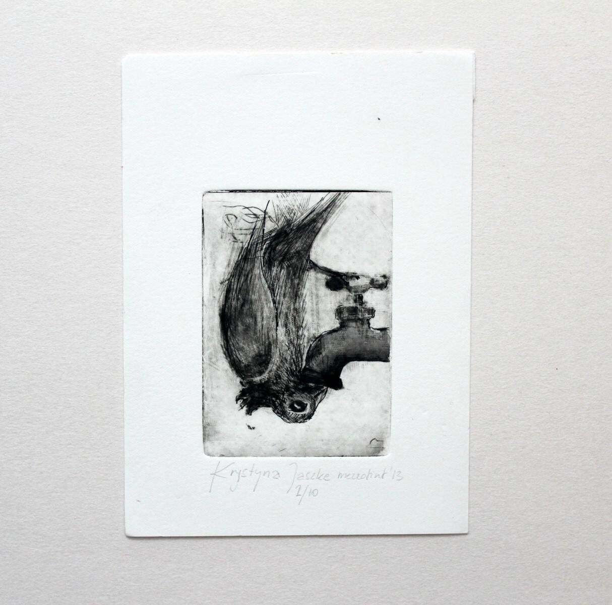 Krystyna Jaszkebird II   Xxi Century, Black And White Figurative Print, Animals2013 photo for sale