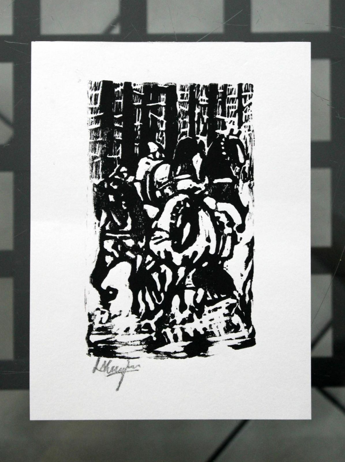 Ludwik Maciąghorses   XX Century, Woodcut Print, Black And White, Figurative Abstractunknown photo for sale