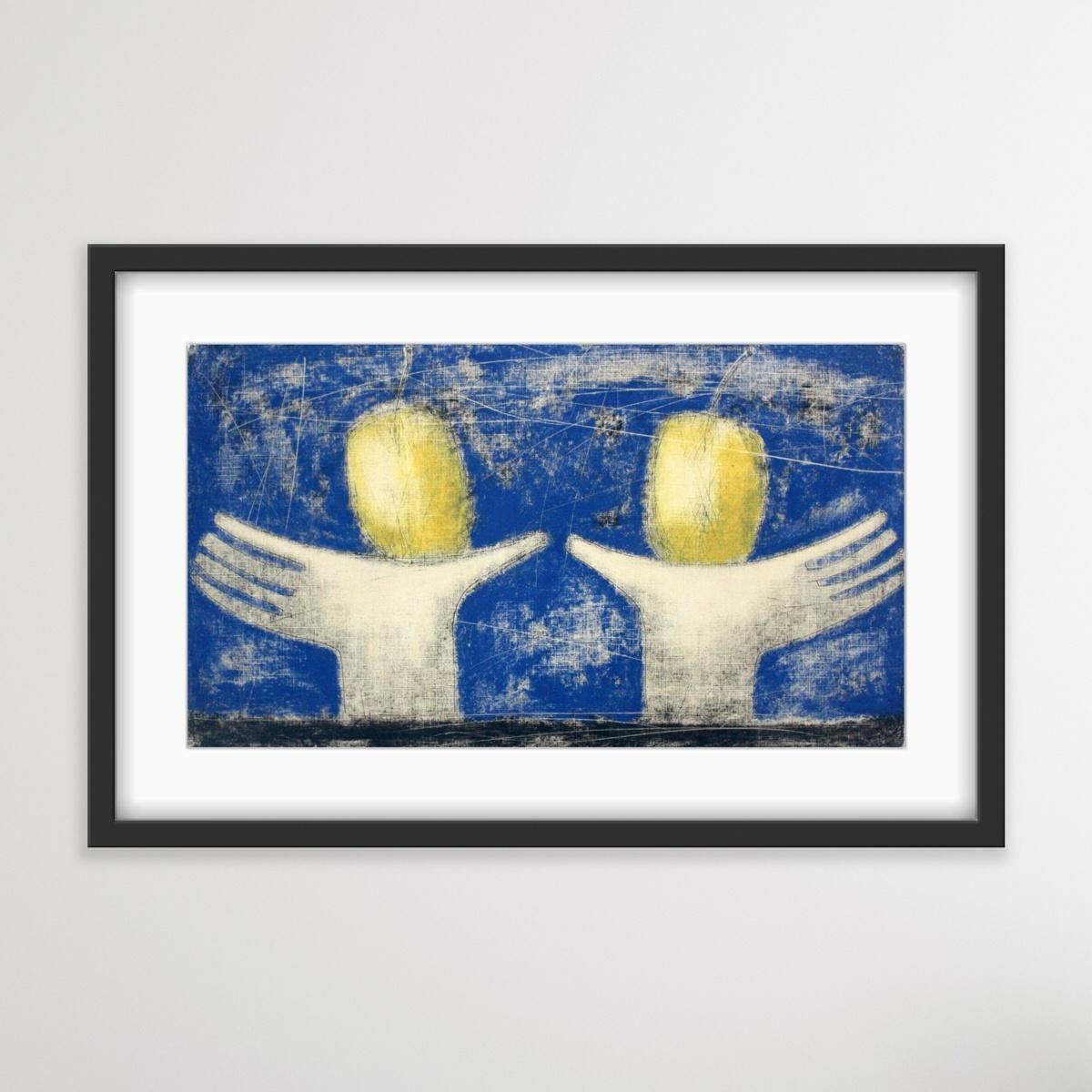 Siergiej Timochowstill Life With Hands And Apples   Xxi Century, Figurative Monotype Print2003 photo 384.0
