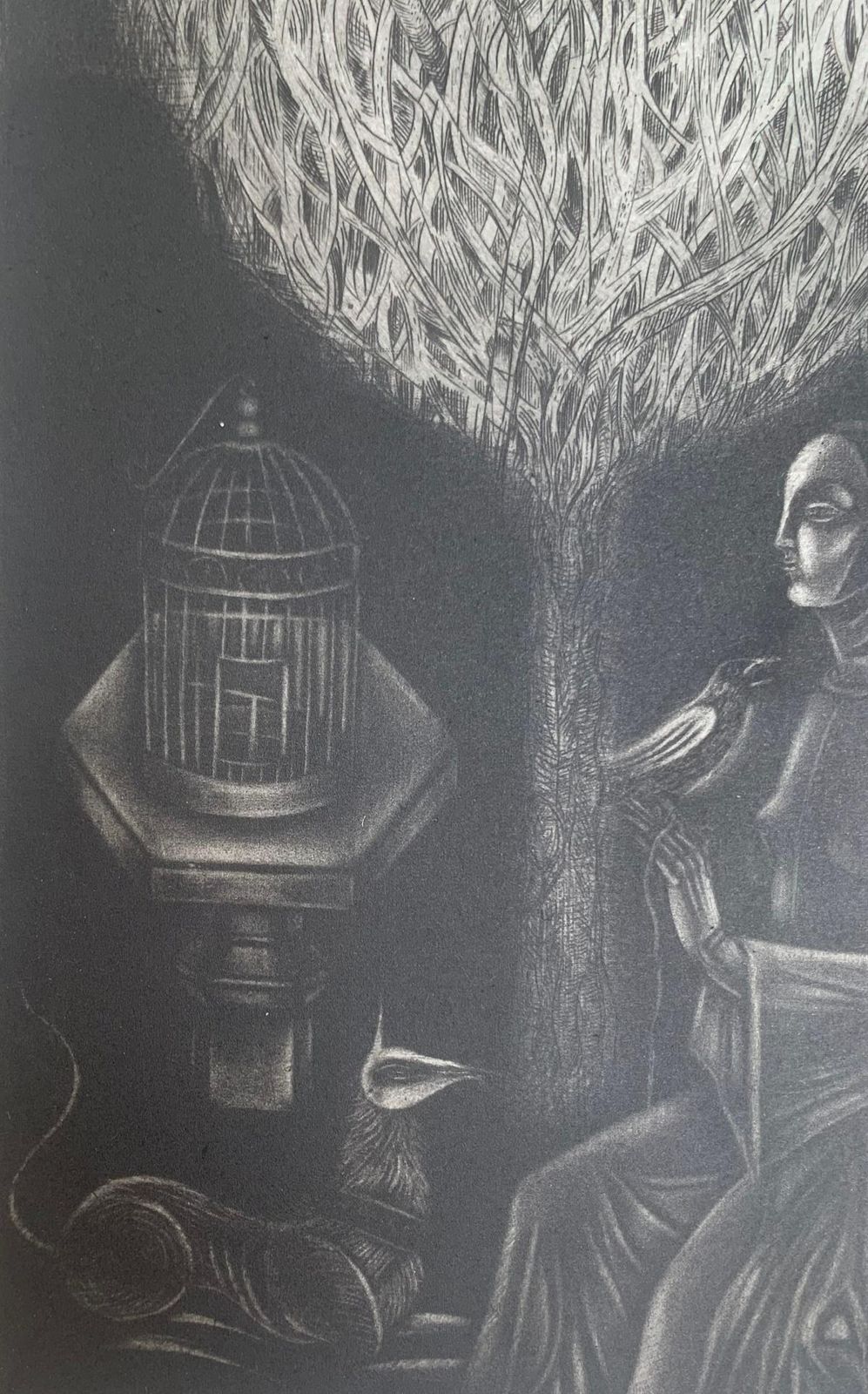 Ewa Kutylaka Concert. Mezzotint Print, Limited Edition, Monochromatic, Polish Artist 2010 photo buy
