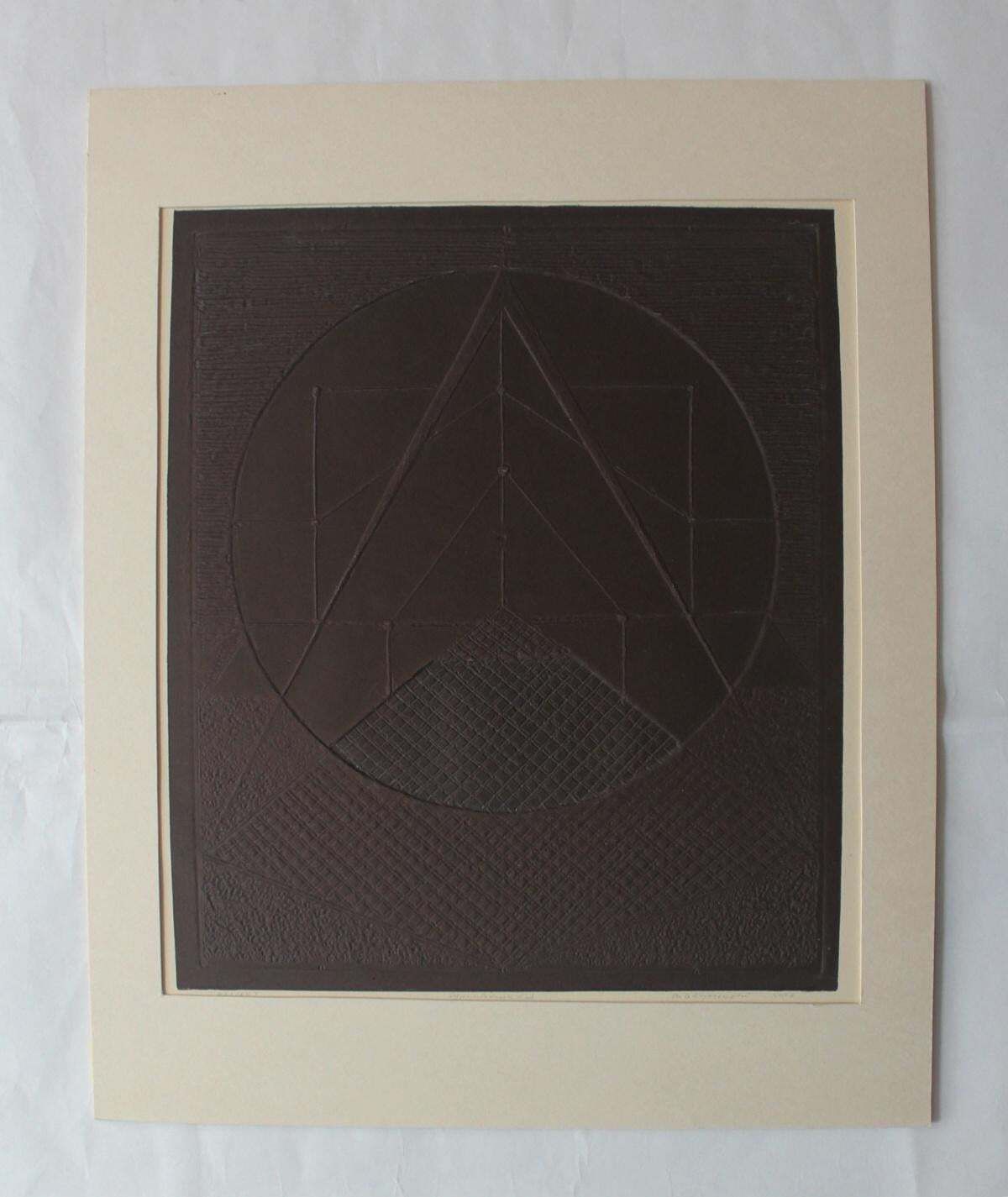 Ryszard Gieryszewskirelief I   Xxi Century, Contemporary Abstract Graphics, Geometric Shapes, 2004 photo for sale