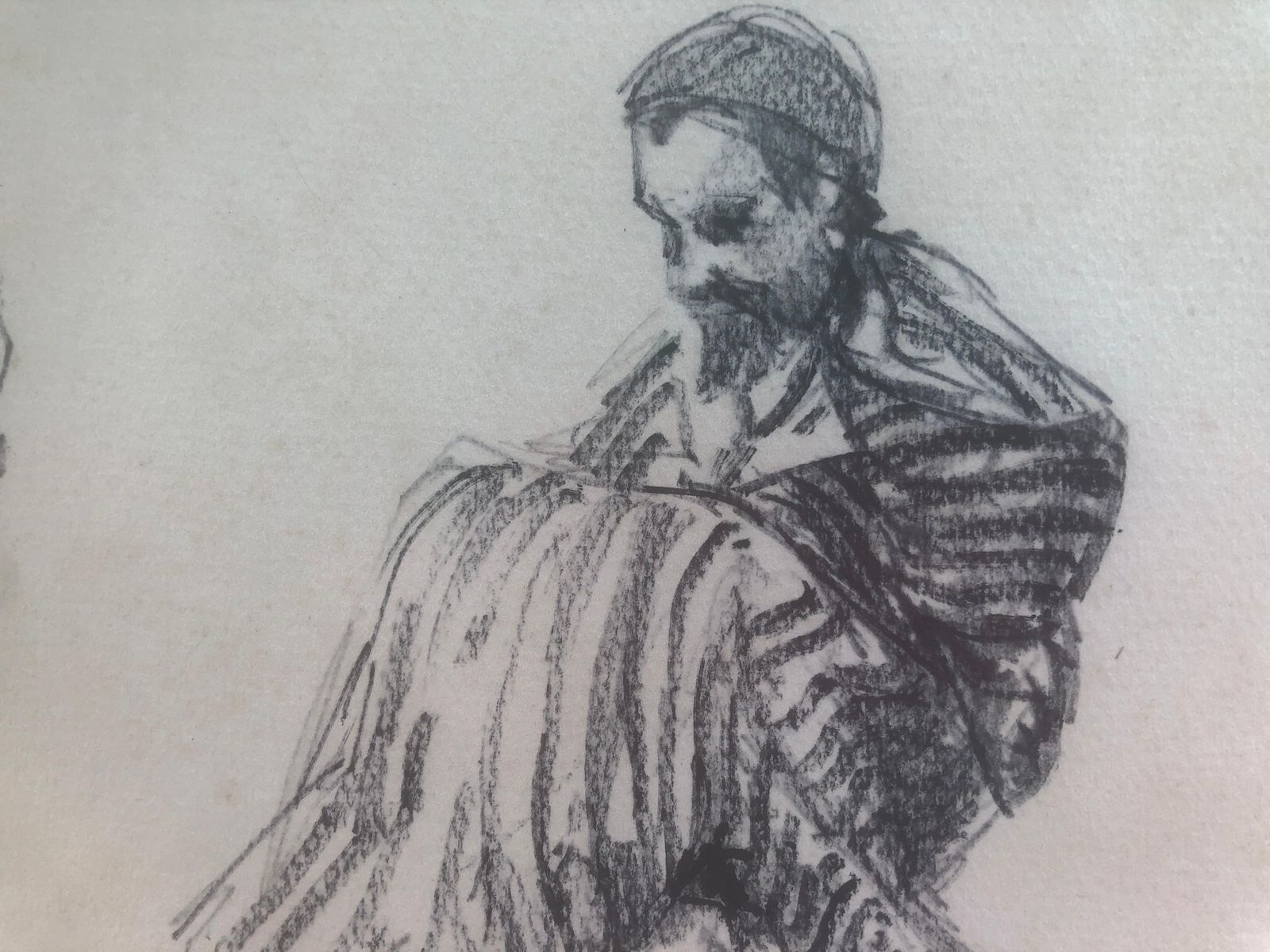 Josep Martinez Lozano  Arabs In Tetouan Morocco Drawing 1968 photo Art