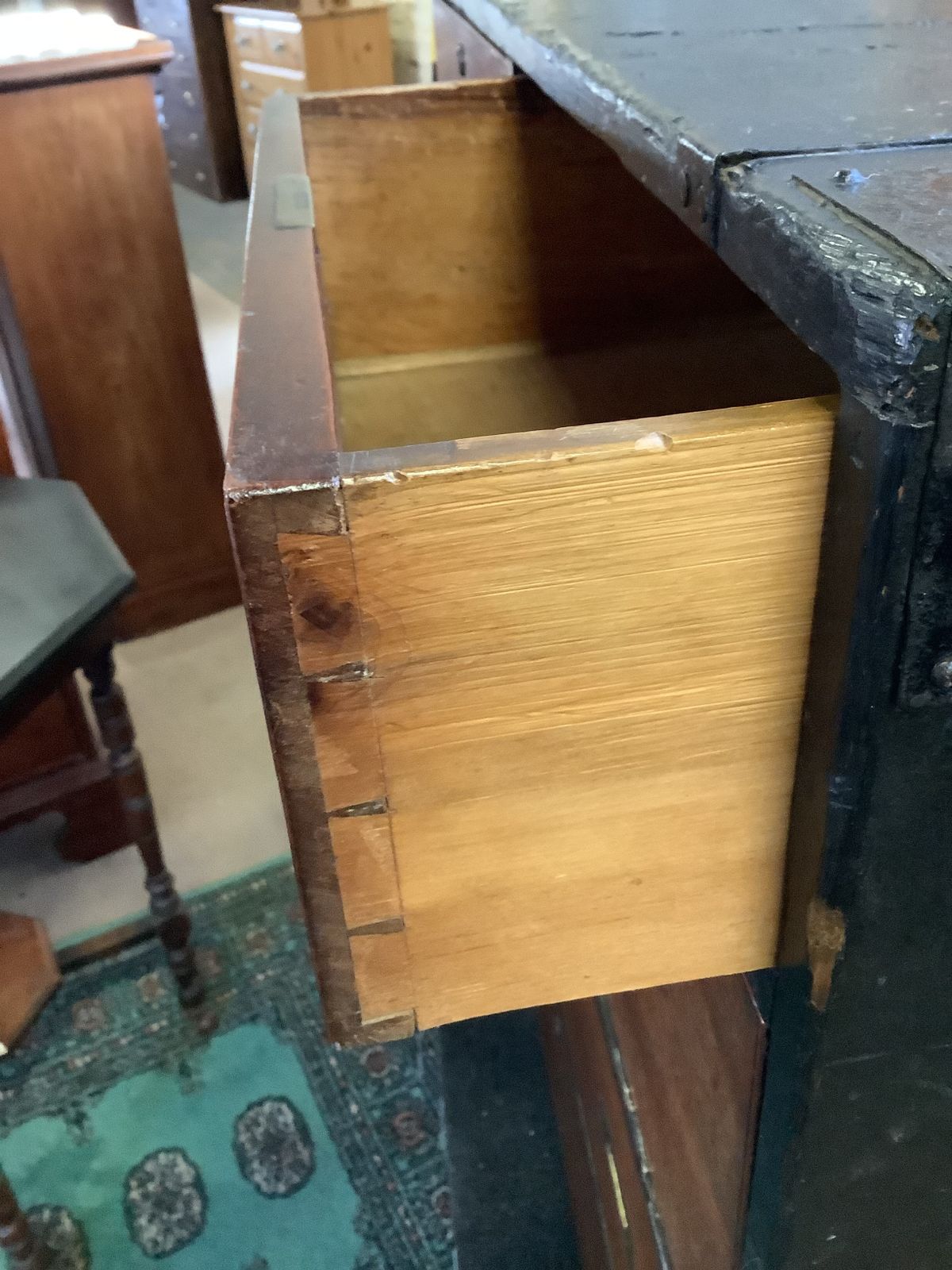 19th Century Irish Mahogany Campaign Chest Of Drawers In 2 Sections Made In Dublin photo Furniture