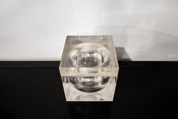 Acrylic Glass Ice Bucket By Alessandro Albrizzi, 1970s photo furniture