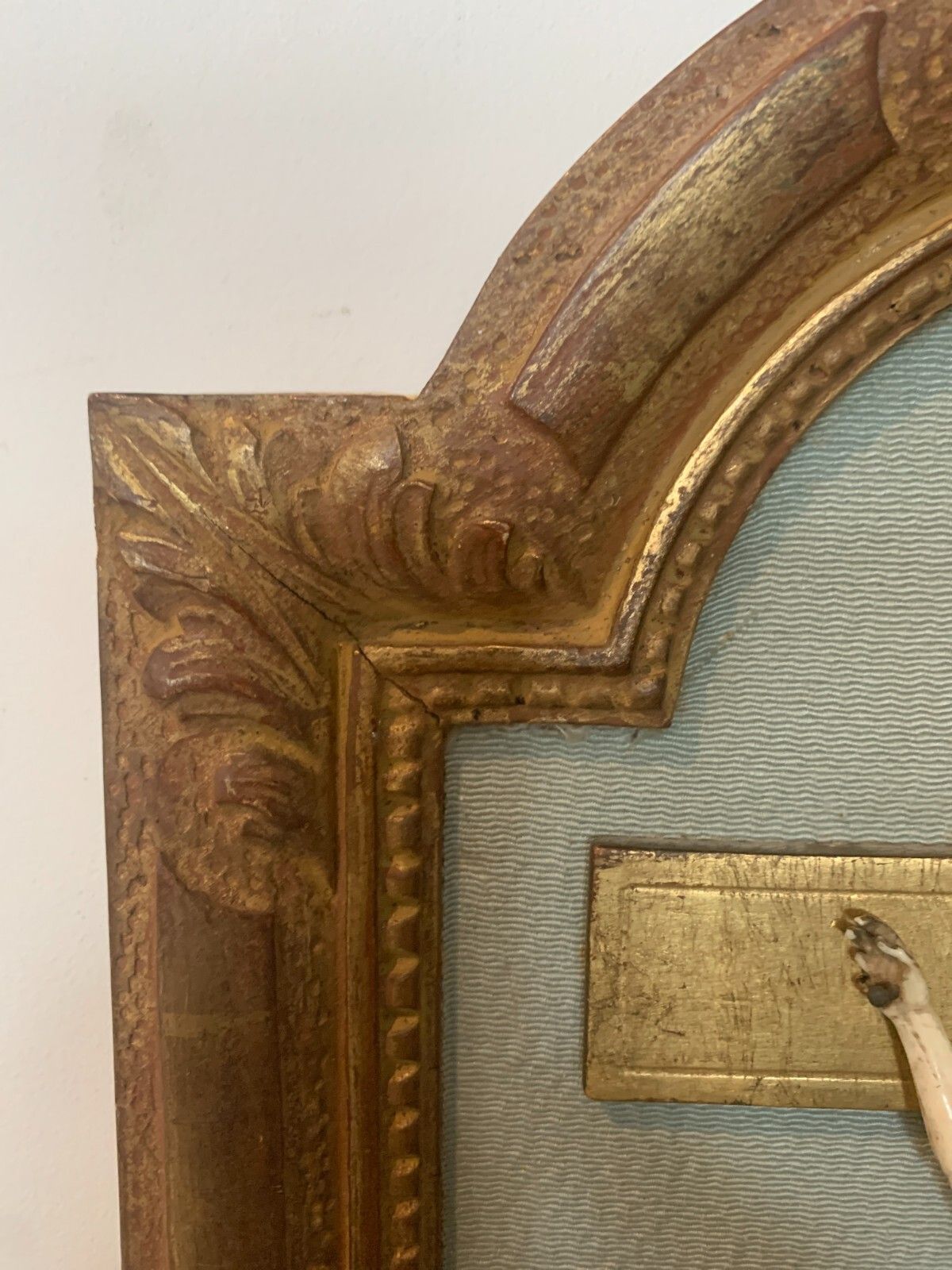 photo for sale Crucifix On A Wooden Frame And Gilded Stucco Object Of Worship 19th Century