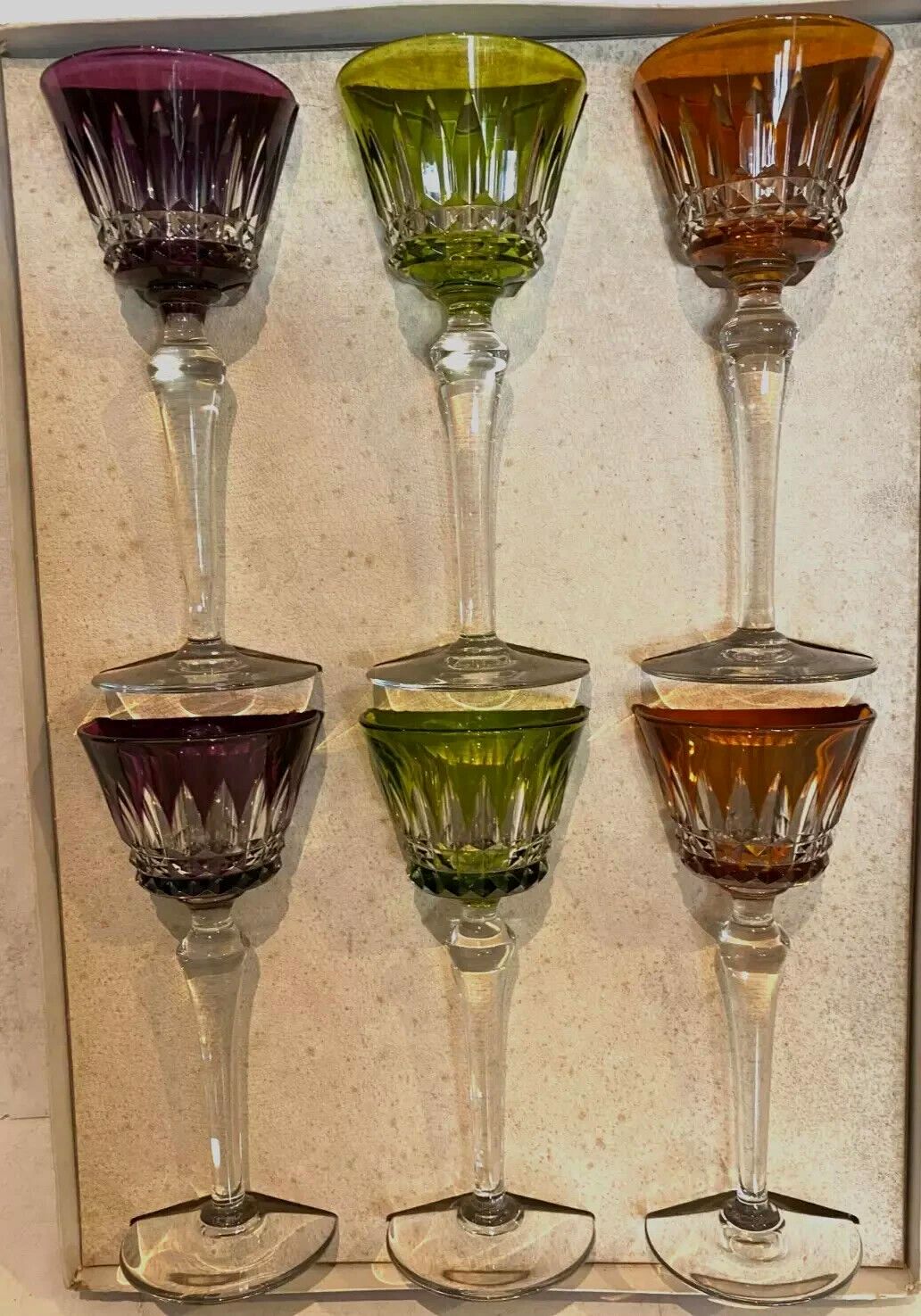 Suite Of Six Cut Crystal Glasses From The House Of Baccarat XX Century photo 976.65