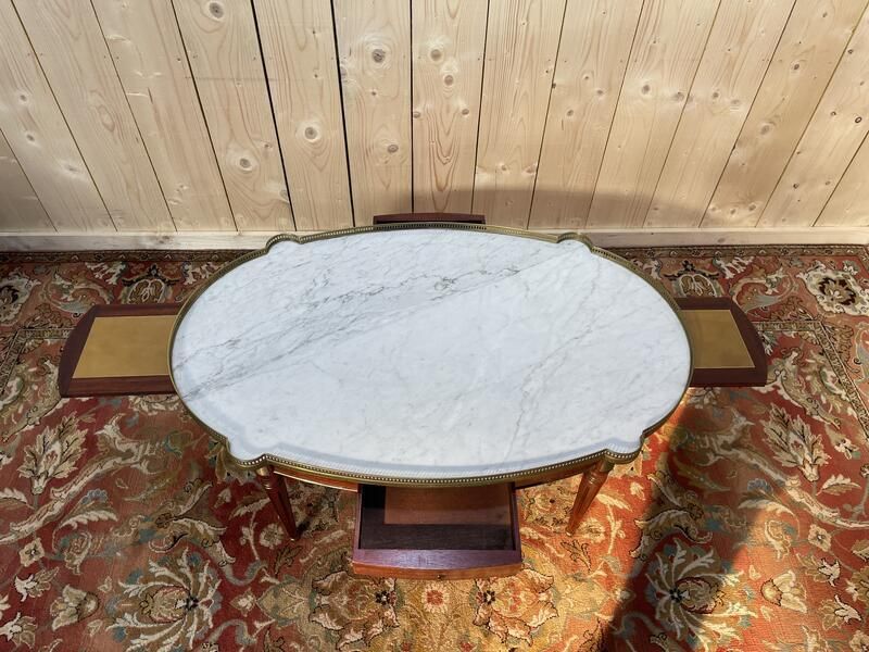 Table Basse Bouillotte De Style Louis XVI à Oreilles photo vinterior
