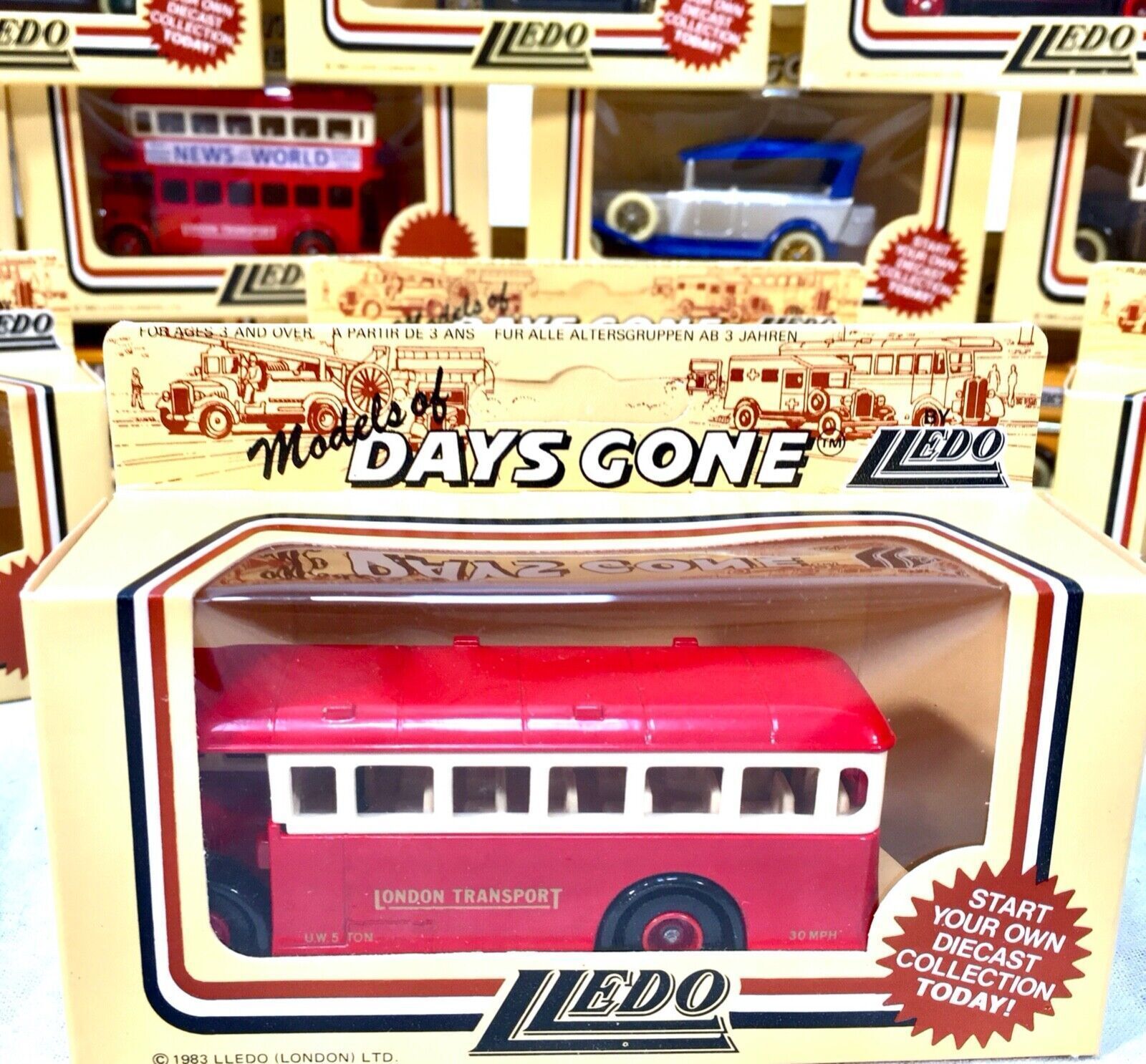 Vintage Set Of Day Gone By Lledo Collection Of 16 X Models / Boxed / 1980s photo for sale