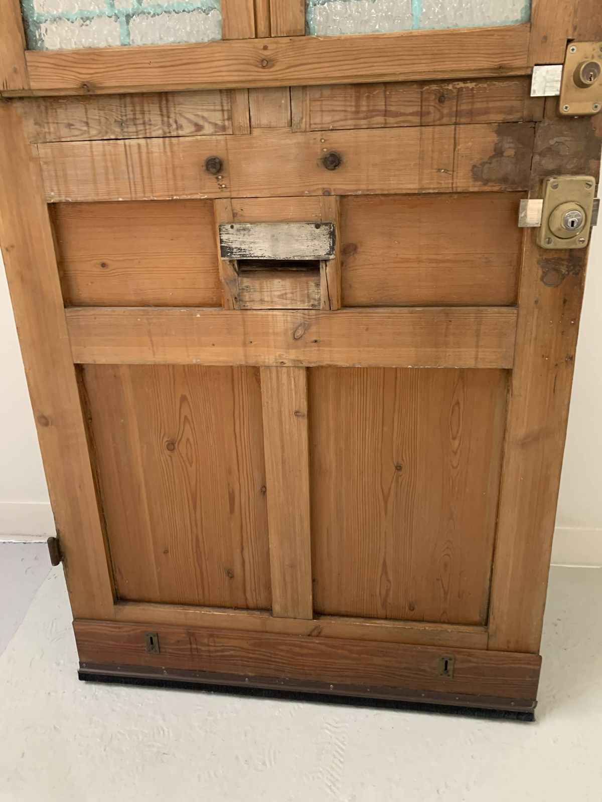 photo buy Art Deco Style Entrance Door In Solid Wood, 20th Century