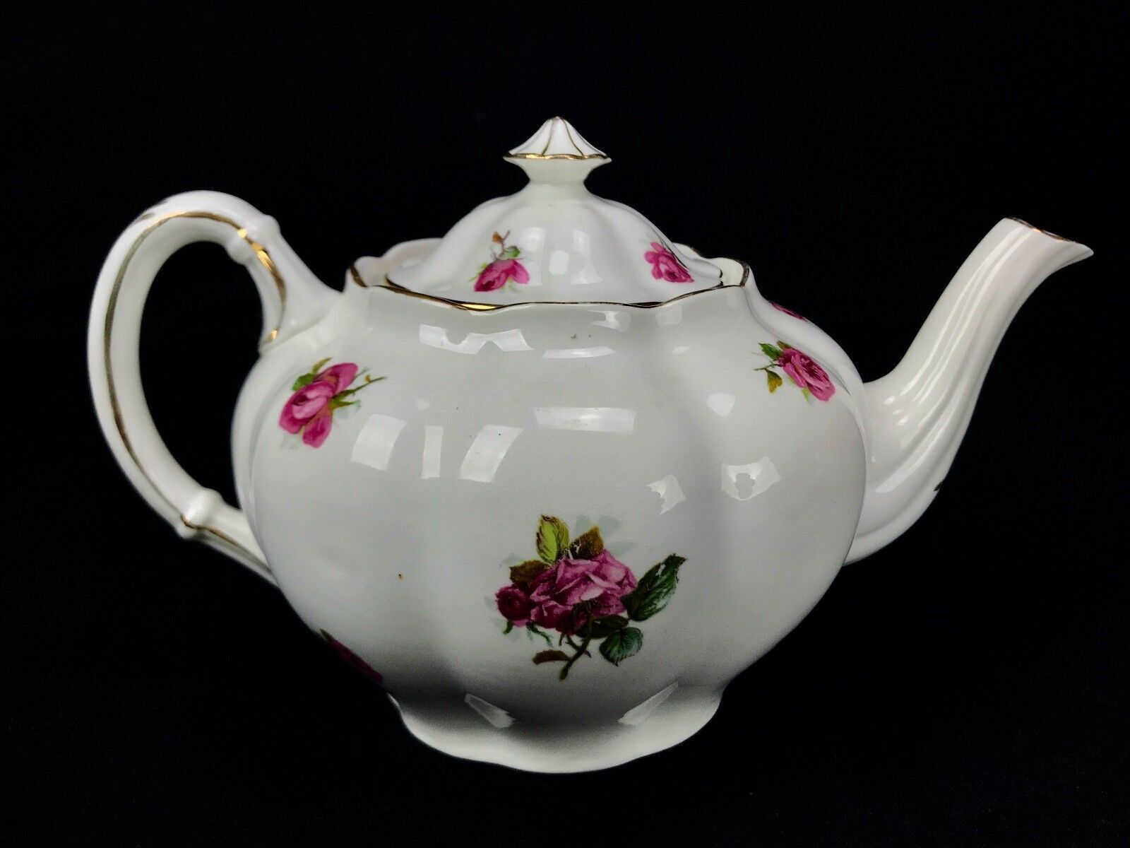 Victorian China Tea Set By Waring And Gillow London / Rose Bud / Tea Pot Rare photo for sale