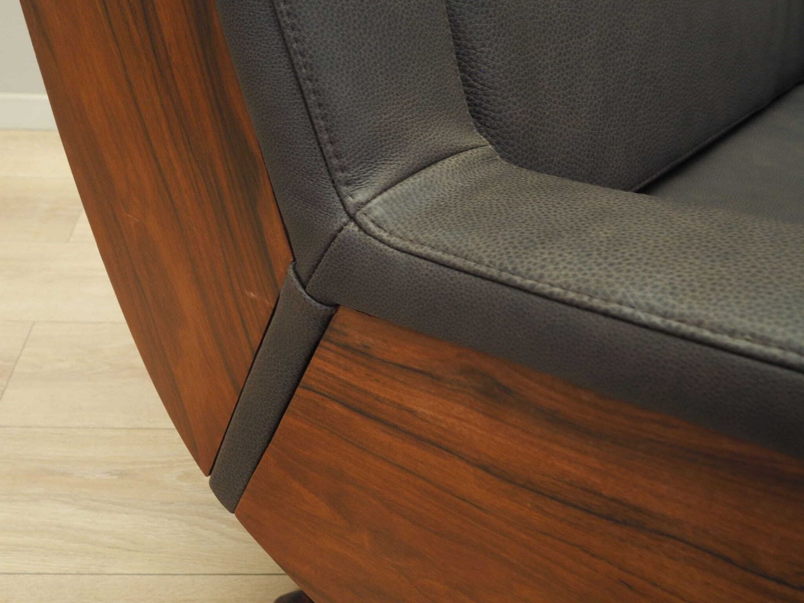 Meubels Leren Fauteuil, Italiaans Design, Ca. Jaren 1970, Productie: Italië photo