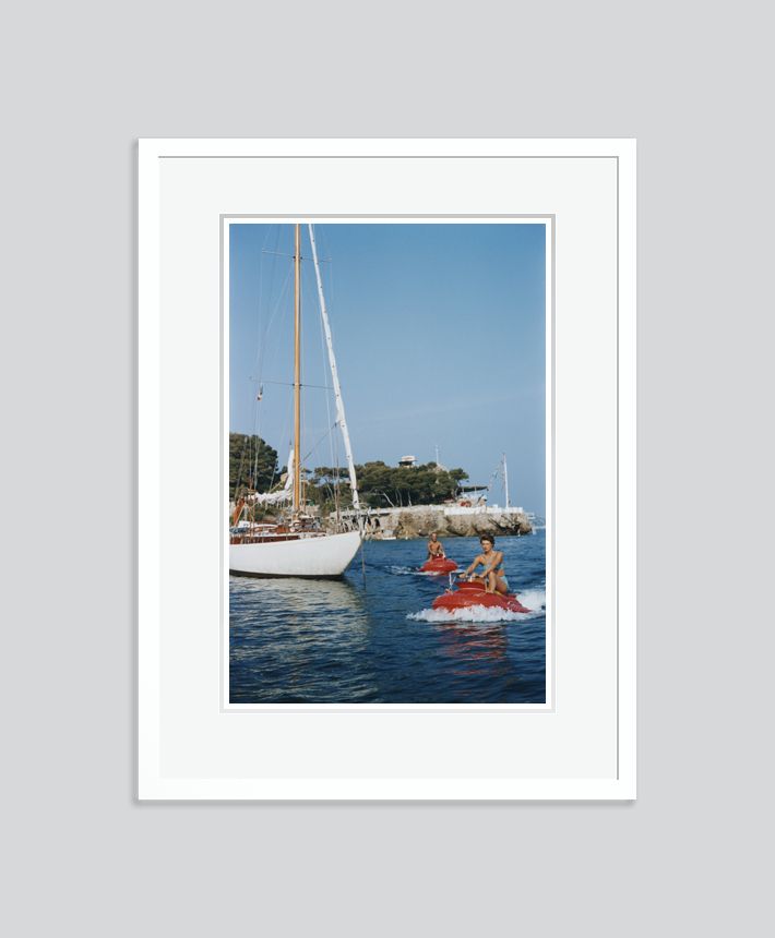 Slim Aarons 'Monte Carlo' Framed White photo furniture