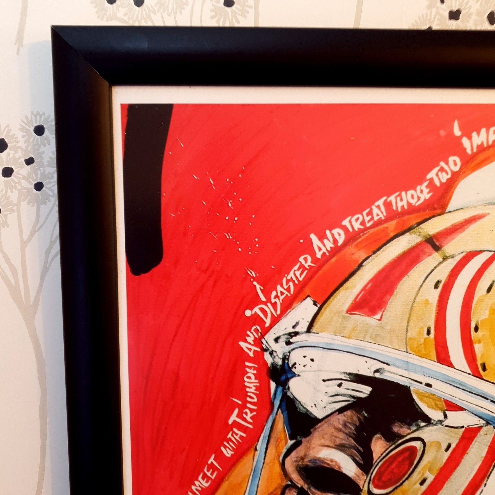 San Francisco 49ers Print Nfl American Football Ltd Ed 8/42 Framed Stefan Moriame photo for sale