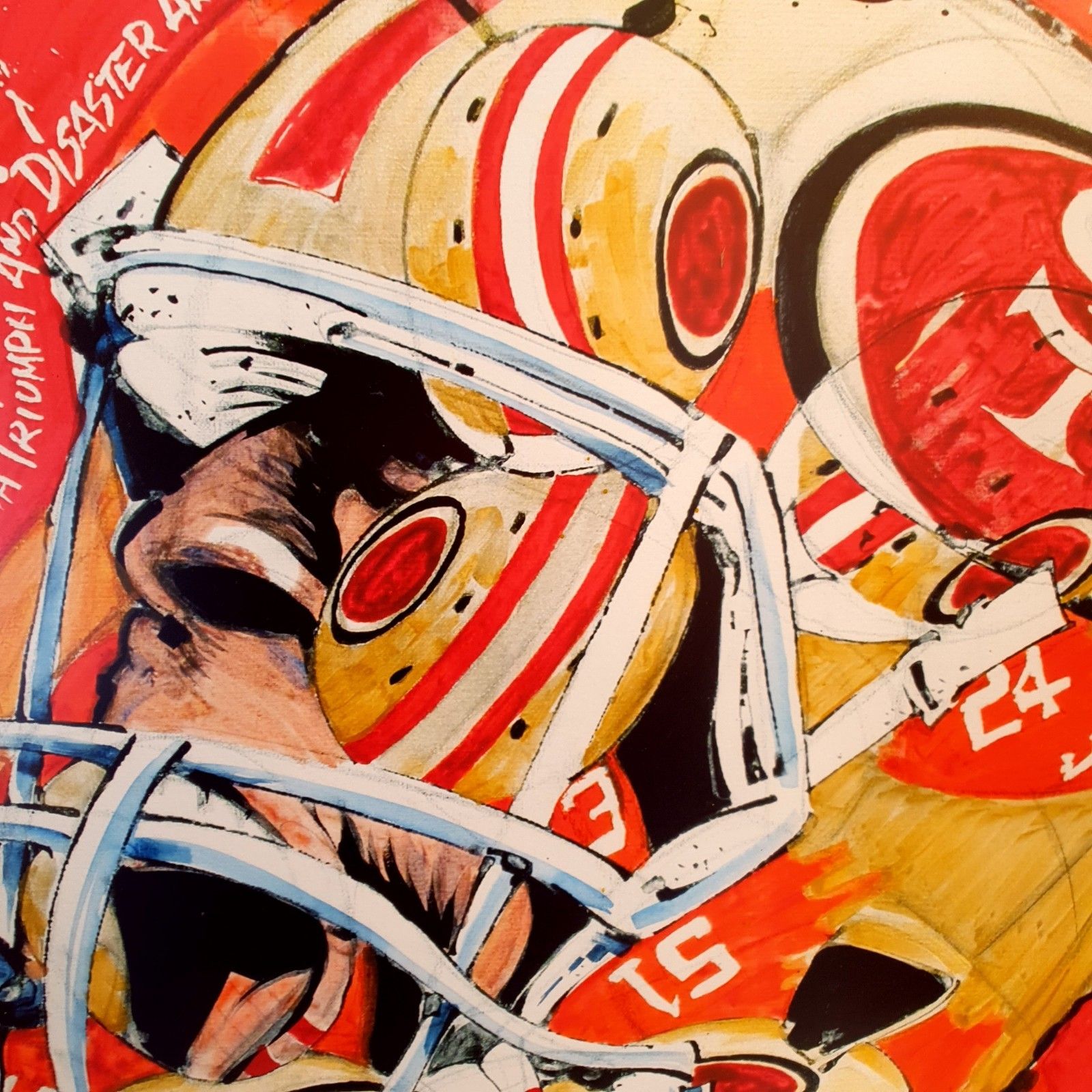San Francisco 49ers Print Nfl American Football Ltd Ed 8/42 Framed Stefan Moriame photo buy
