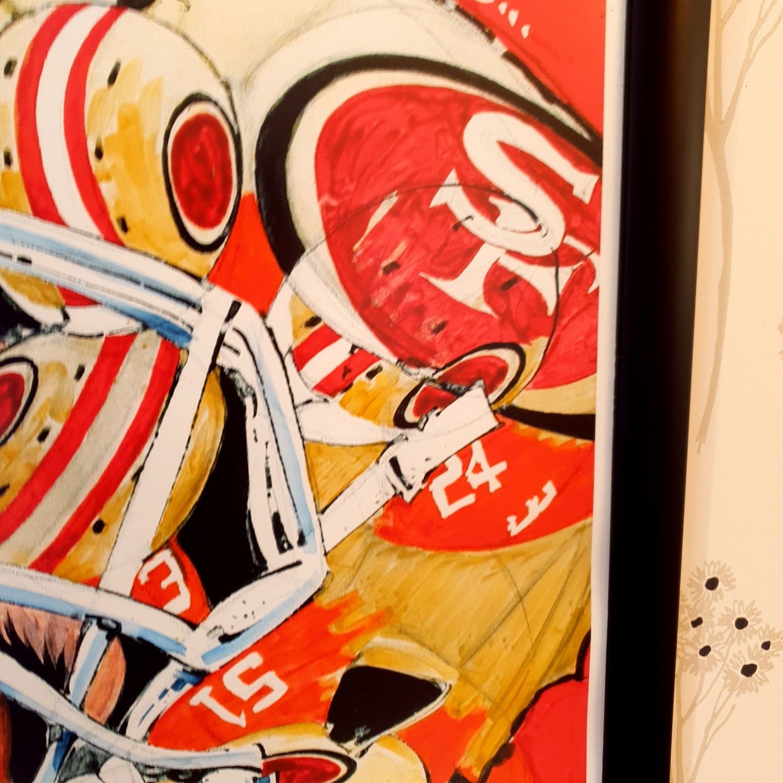San Francisco 49ers Print Nfl American Football Ltd Ed 8/42 Framed Stefan Moriame photo vintage
