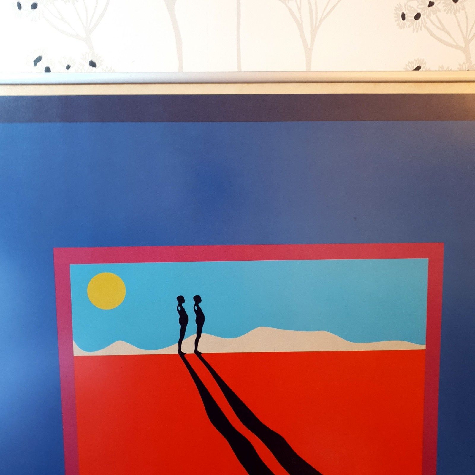 Ernest Trova 1970 Serigraph Print Pace Pop Art Gallery Exhibition Metal Frame photo vinterior