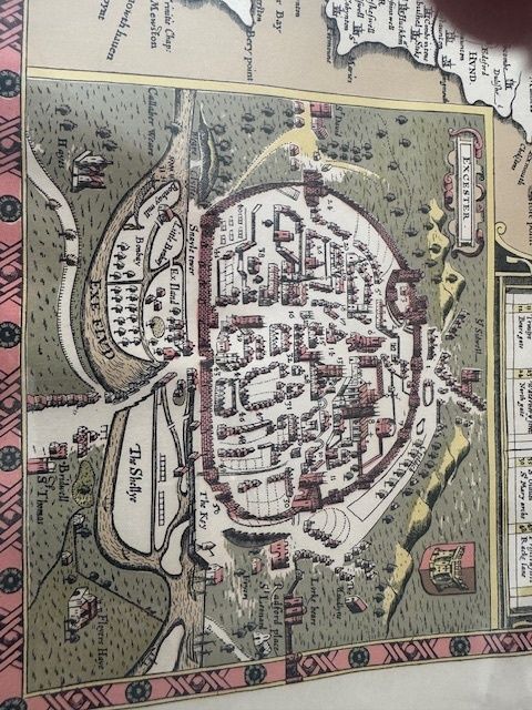 Antique Map Of Devonshire By John Speed In 1611 Believed From The Atlas Theatre Of Great Britain, photo 500.0
